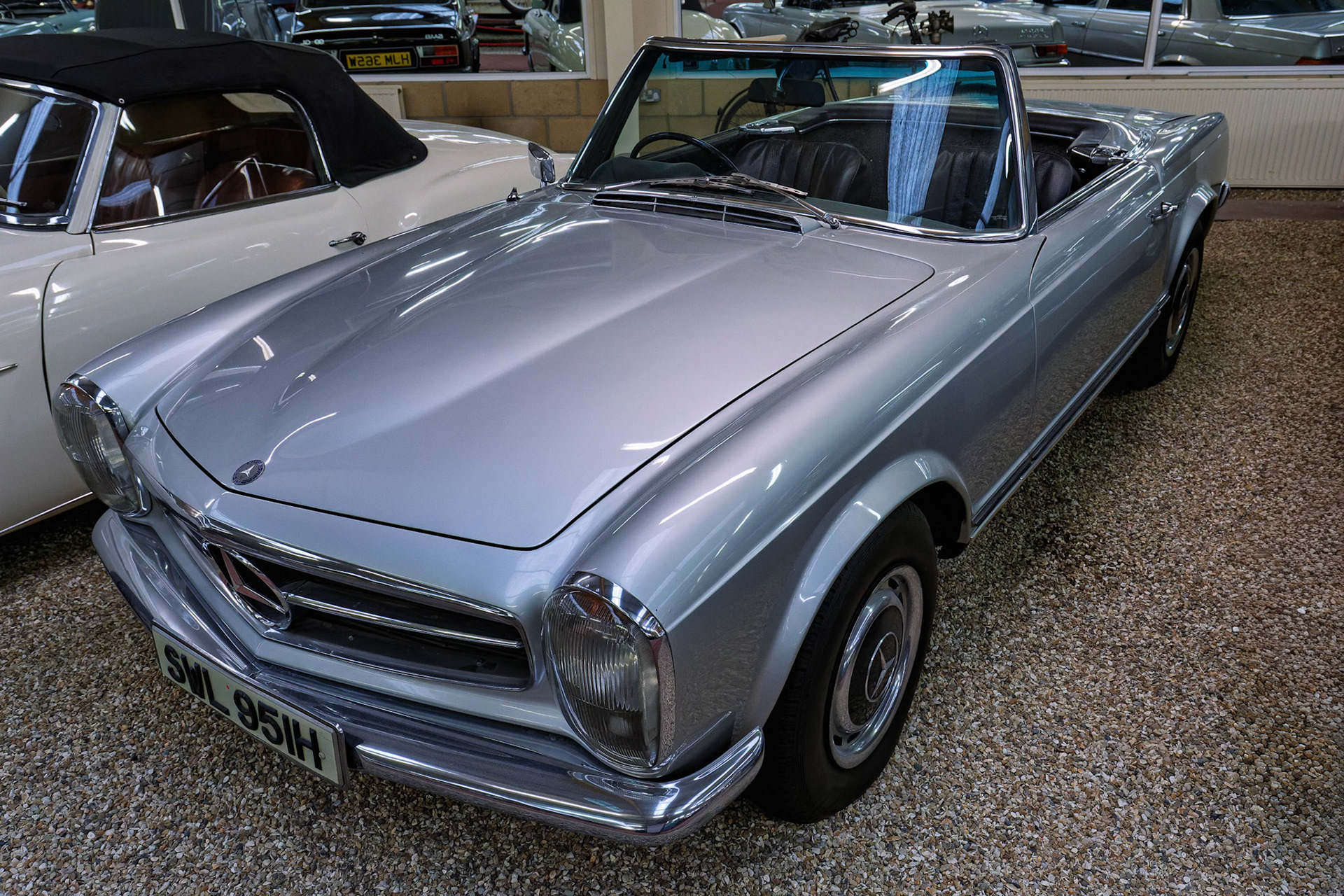 1970 Mercedes Benz 280SL at the Haynes International Motor Museum in Somerset. England