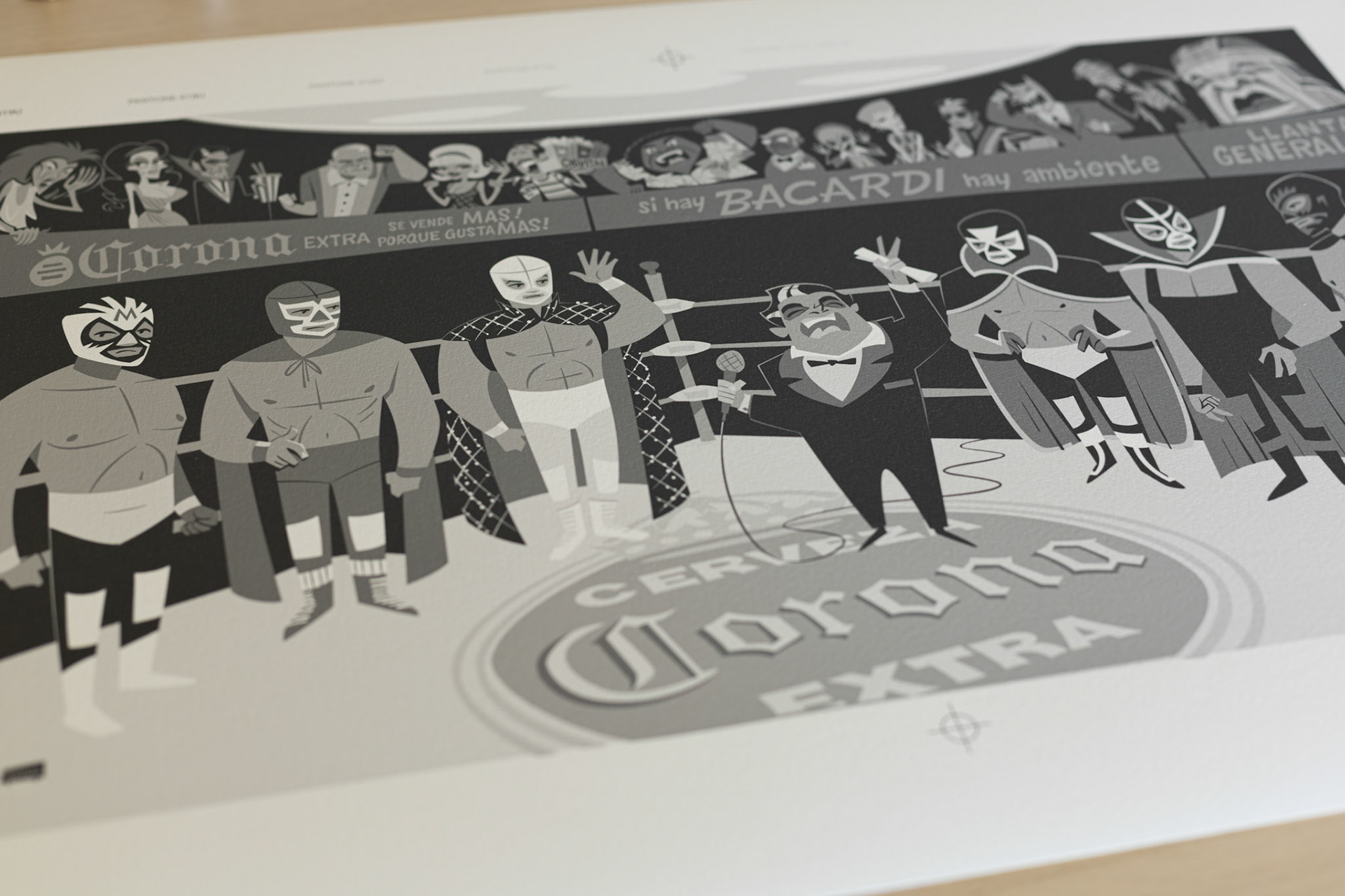 Los Luchadores Detail