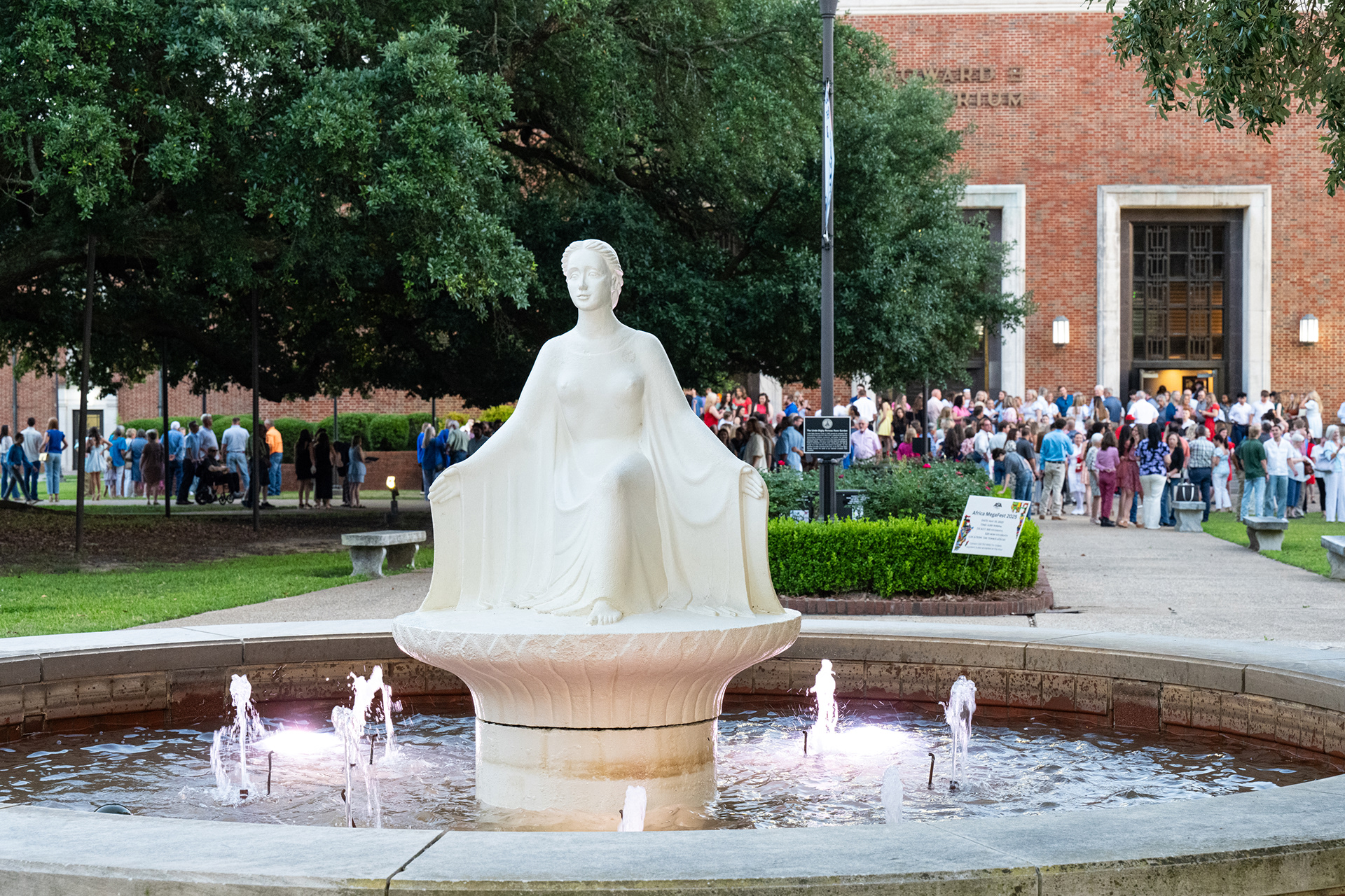 Louisiana Tech University: Lady of the Mist Fountain