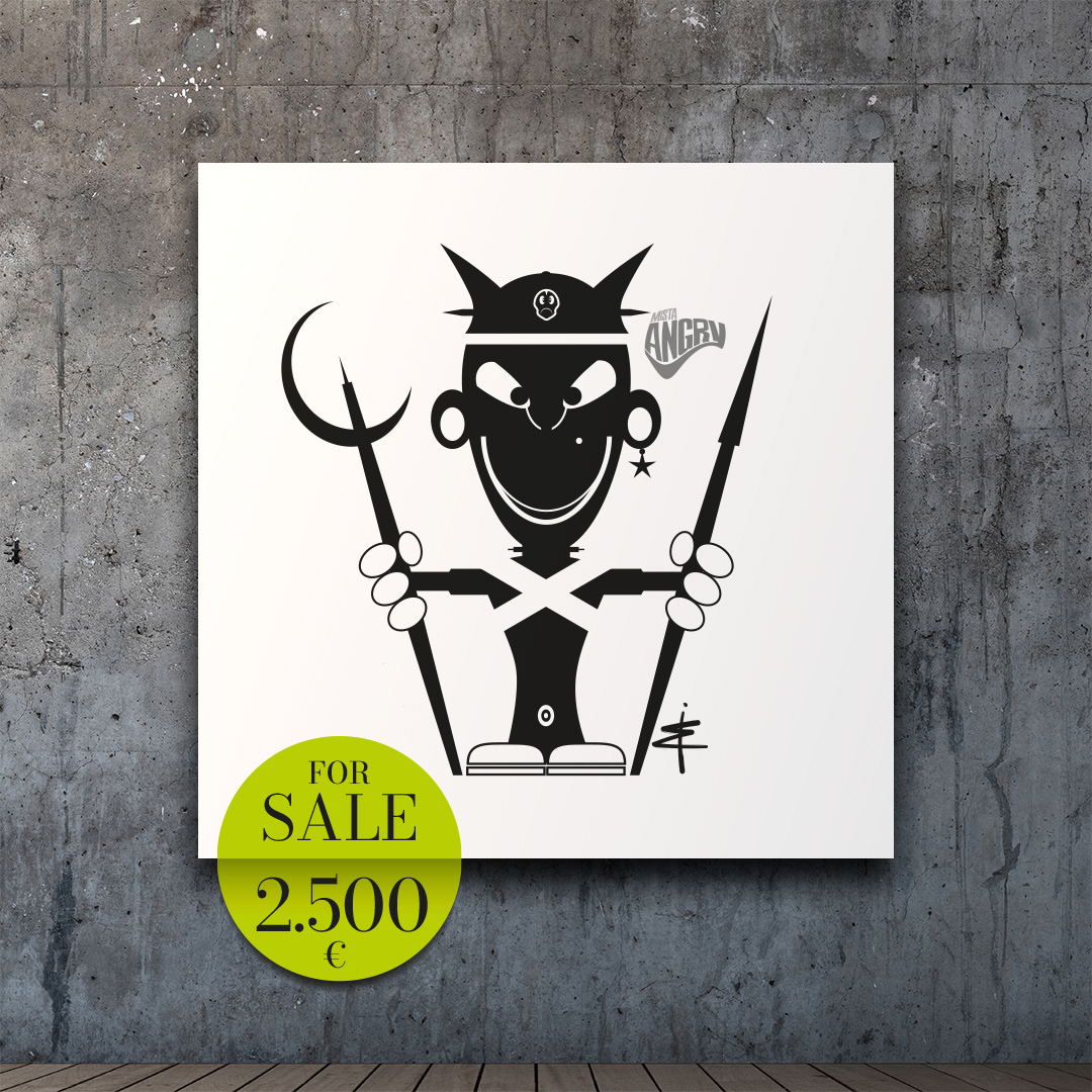 KRIEGER I PRINT I 50 x 50cm auf Aludibond