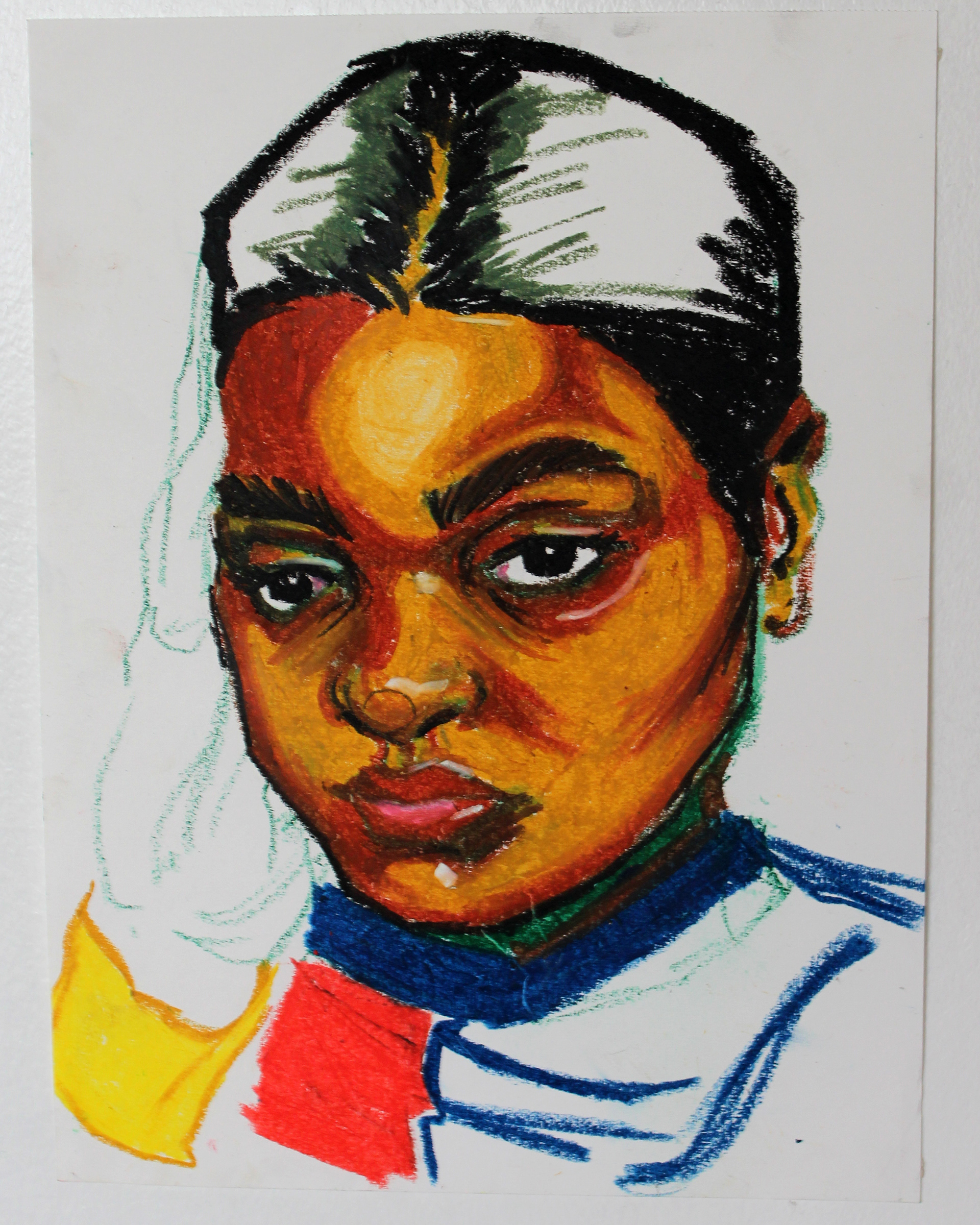 "Self Portrait 2" | Oil Pastel | 2023