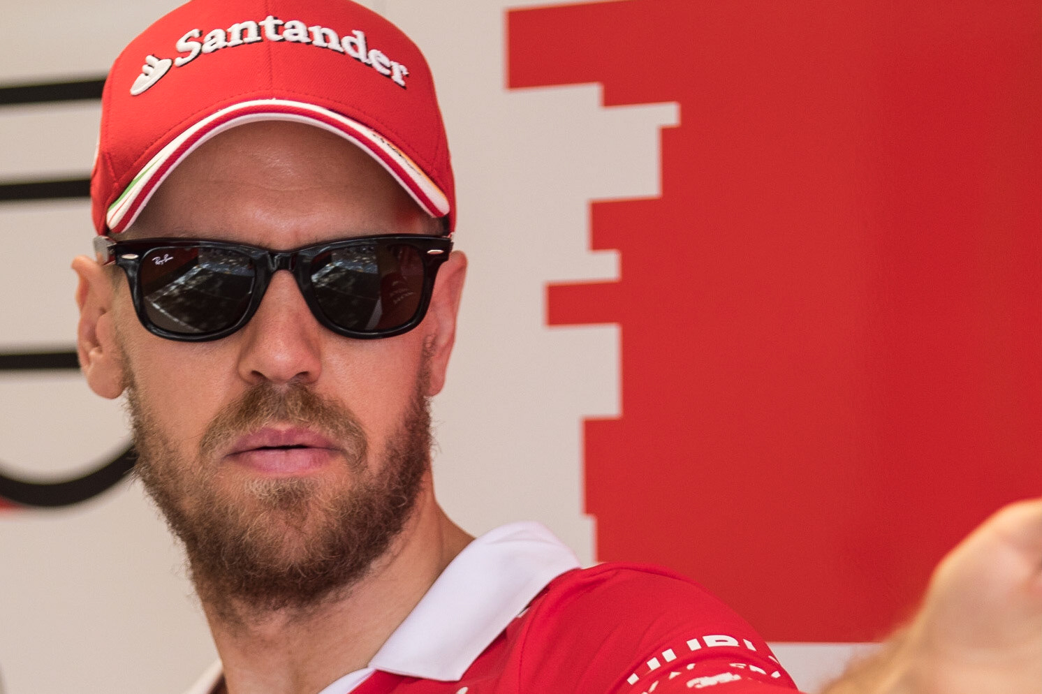 Ferrari driver Sebastian Vettel (5) of Germany  in the paddock of the first round of the Formula 1 2017 World Championship at Albert Park, Melbourne, Australia -----------------------Photographer: George Darwent (GDPhotos.com.au)Location: Albert Park, Melbourne, AustraliaDate: 23/03/2017Camera: Canon EOS 80DLens: EF70-200mm f/2.8L IS II USM at 140mmShutter: 1/200 at f2.8 - ISO 160