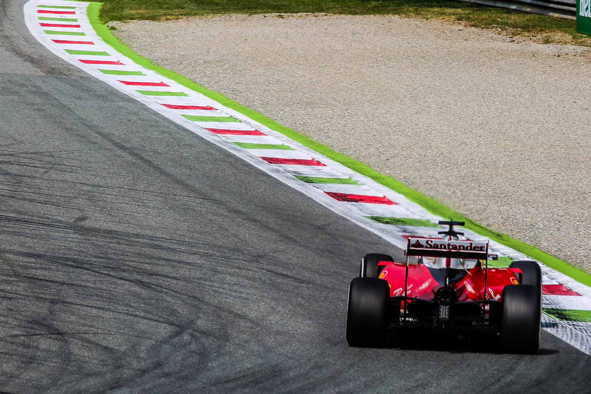 Finnish driver Kimi Raikkonen driving at Monza during the Italian Grand Prix. September 2nd - 4th, 2016. All images copyright George Darwent (me@georgedarwent.com.au)