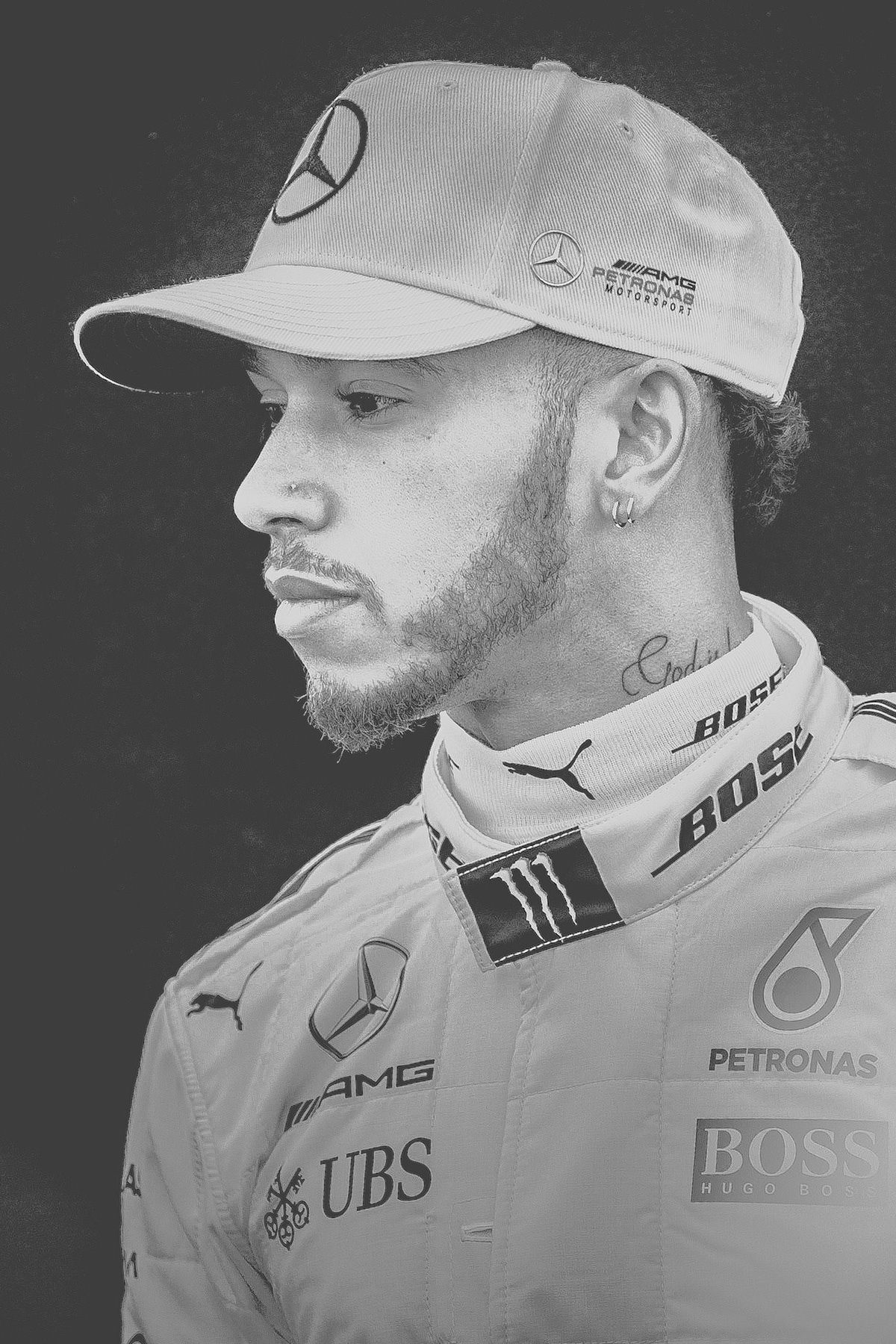 Mercedes driver Lewis Hamilton (44) of Great Britain in the paddock of the first round of the Formula 1 2017 World Championship at Albert Park, Melbourne, Australia -----------------------Photographer: George Darwent (GDPhotos.com.au)Location: Albert Park, Melbourne, AustraliaDate: 23/03/2017Camera: Canon EOS 80DLens: EF70-200mm f/2.8L IS II USM at 200mmShutter: 1/250 at f4 - ISO 250