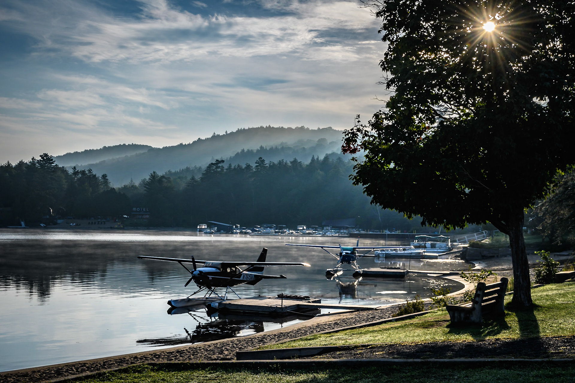Seaplanes at Sunrise