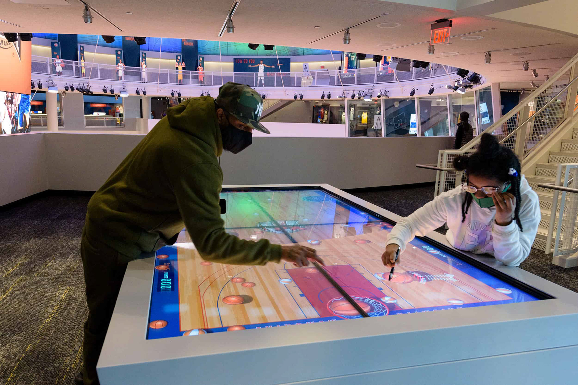 For this interactive touch-screen trivia game, I got to research and write "true or false" educational content about famous basketball players and coaches.
