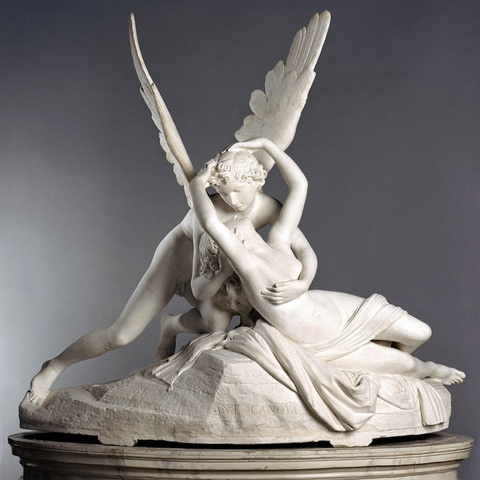 Antonio Canova, Amore e Psiche giacenti, 1787-1793, marmo, Musée du Louvre, Parigi