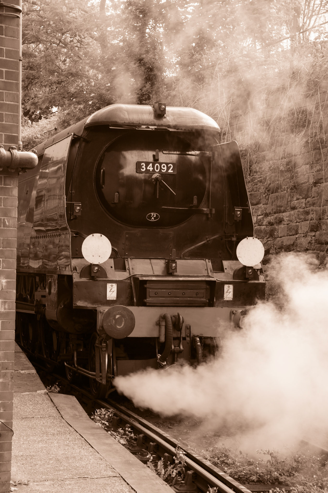 A steam engine in Bury England