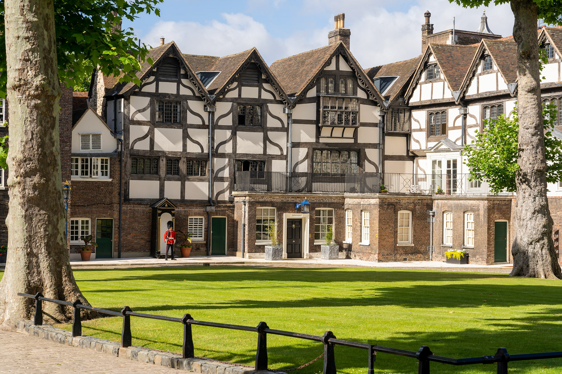 London Tower Courtyard with Guard