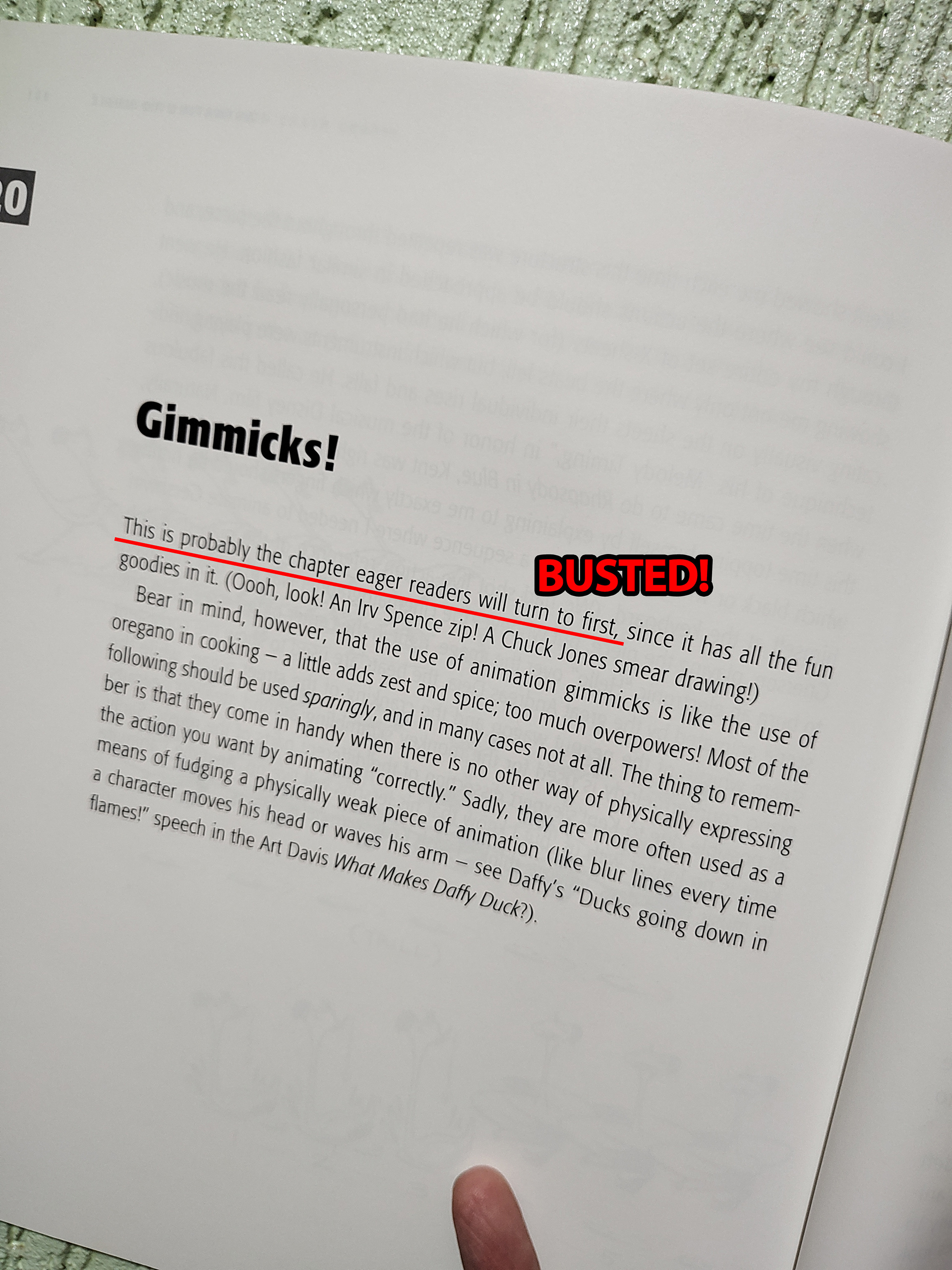 On the chapter about smears...