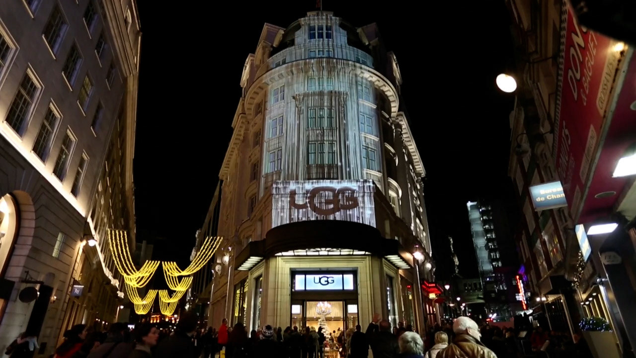 Ugg Christmas store mapping
