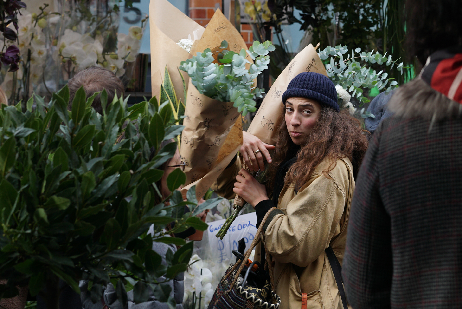Columbia flower market, London, UK