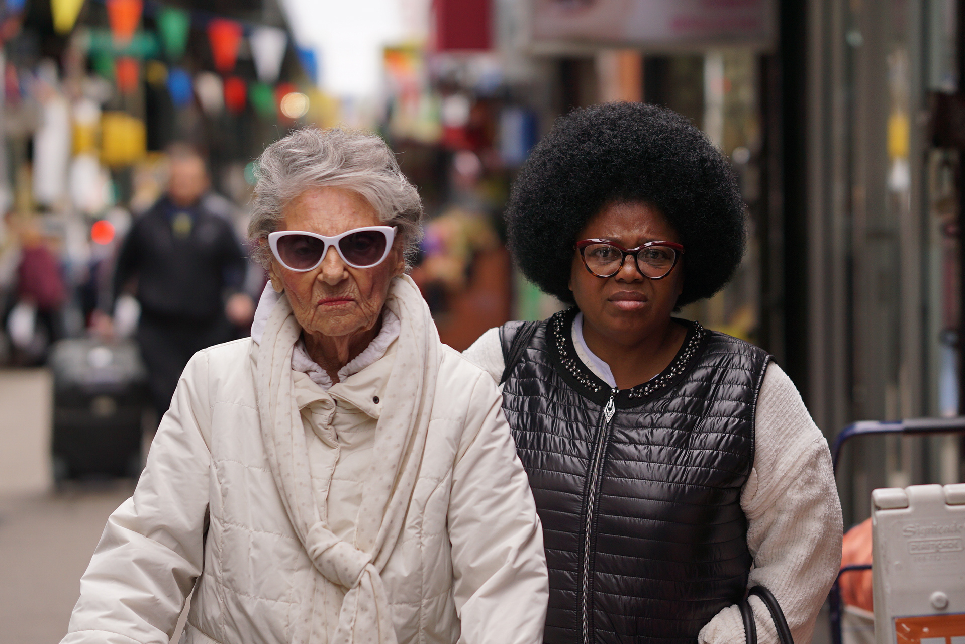 On the streets of Brighton Beach, New York, US