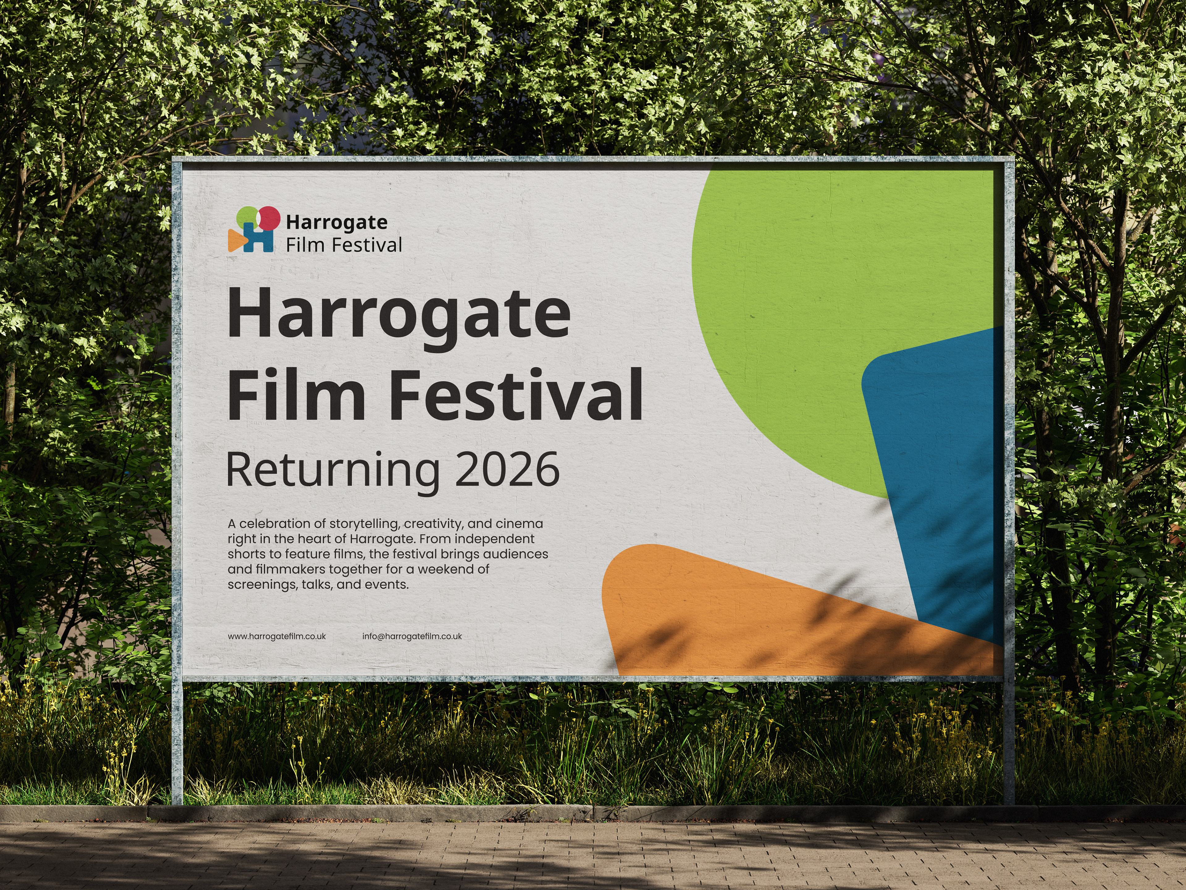 Harrogate Film Festival Billboard in Harrogate