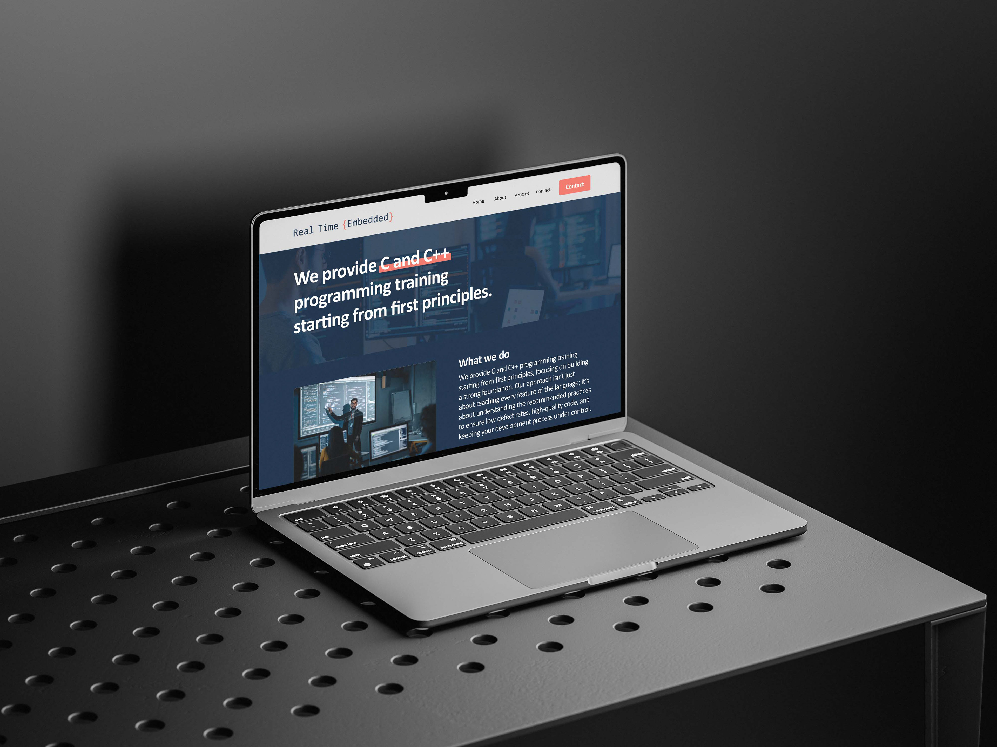 Real Time Embedded Website