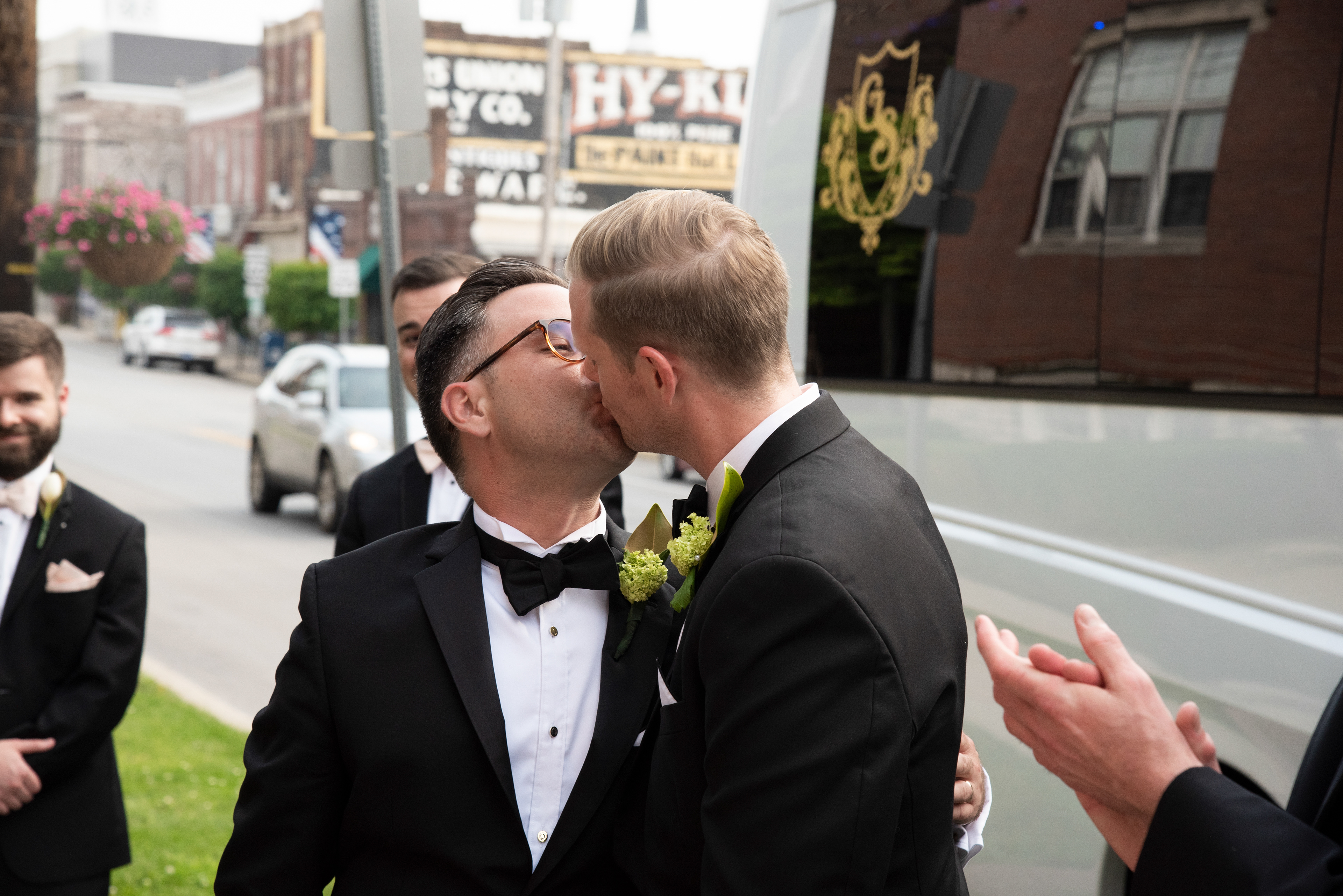 Same Sex Couple Kissing- Wedding Photography Versailles, Kentucky, Davron Bowman