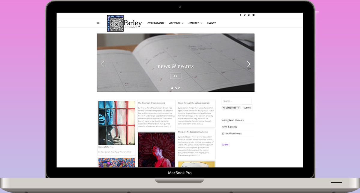 Parley Student Journal Mock up.