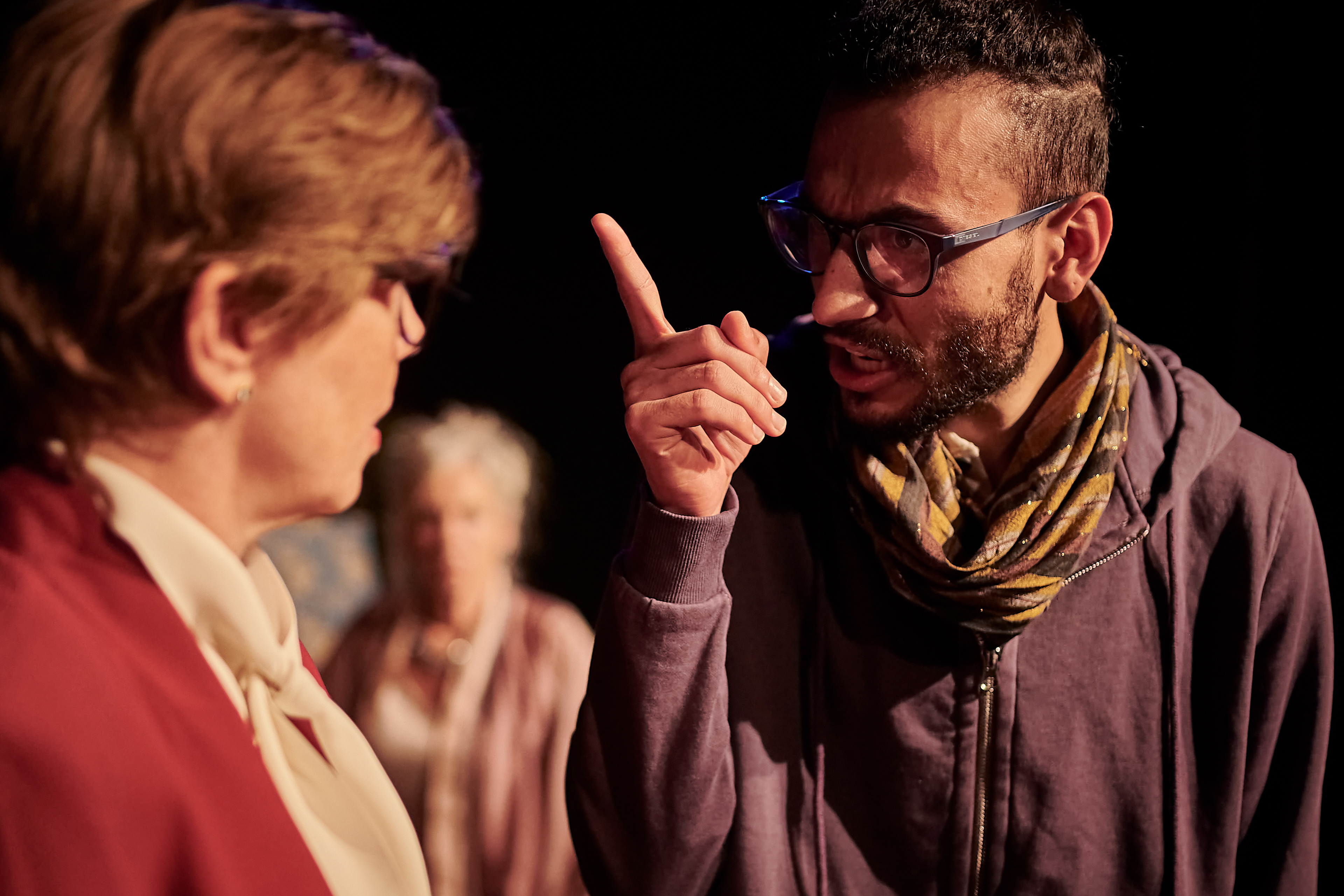 Theater Matte: Die Maria und der Mohamed, Dara Khalil, Barbara Seidel