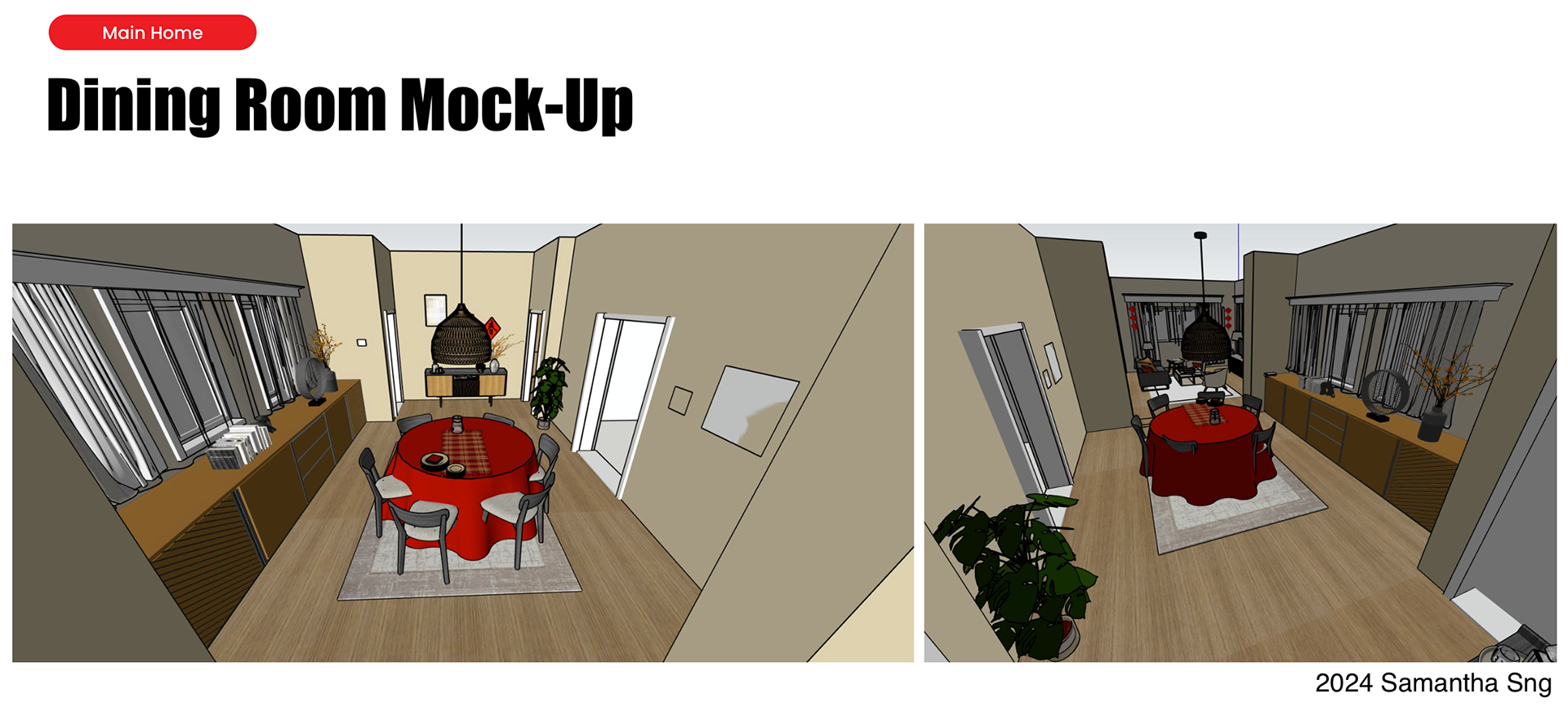 Set 3 - House 2 Dining room