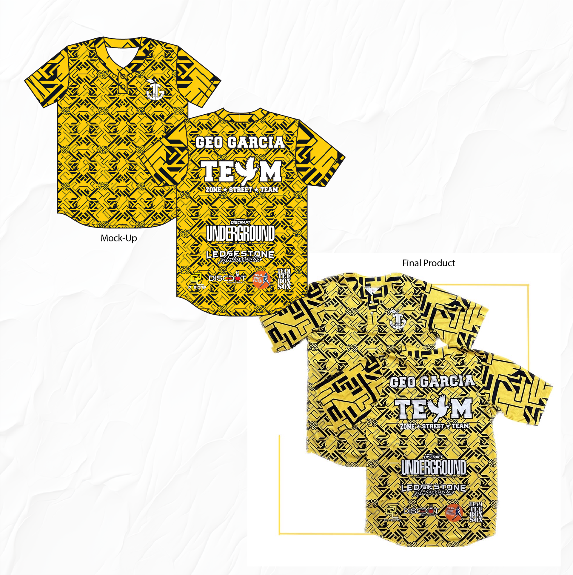 Zone Digital Yellow Personal Jersey Design