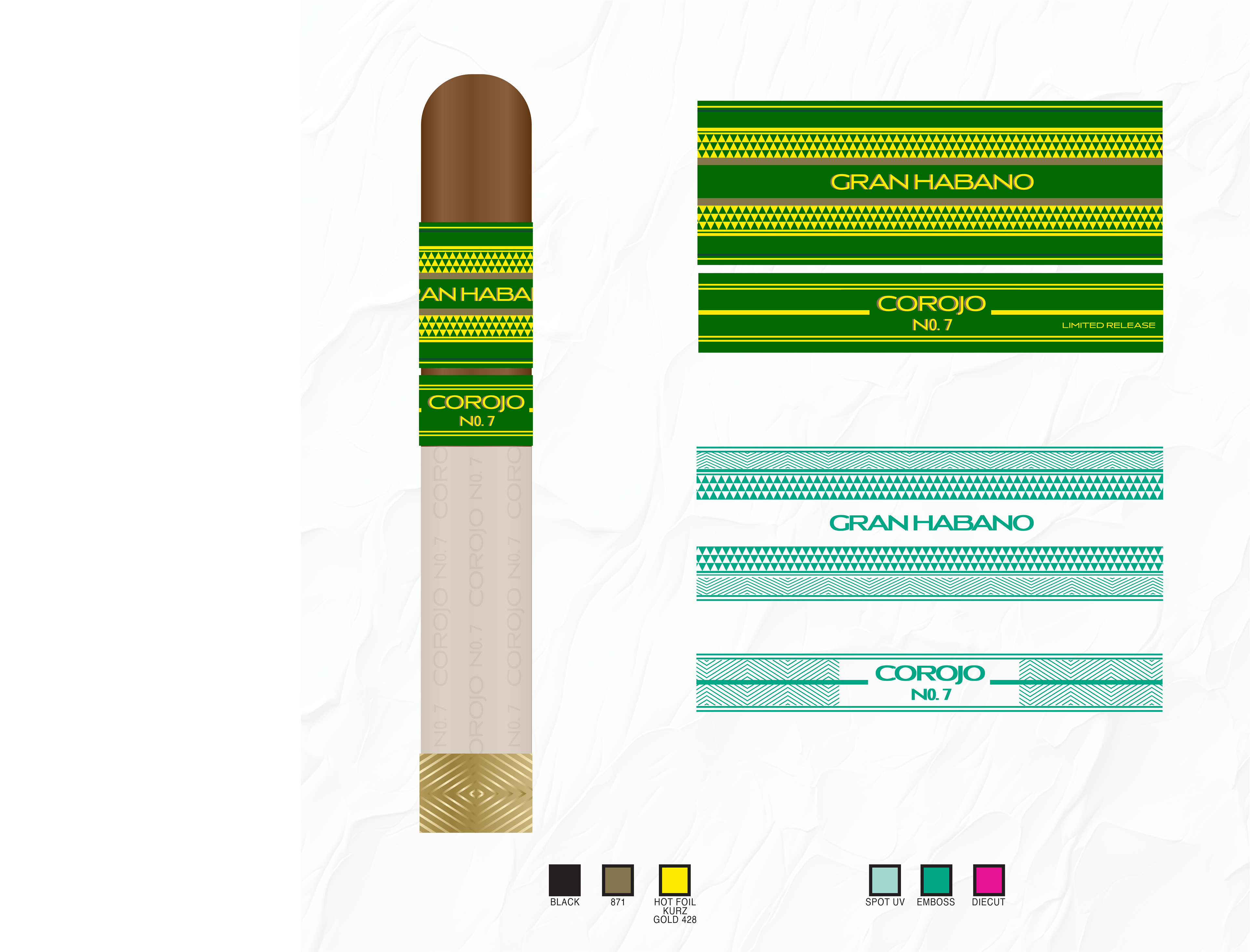 Corojo No.7 Band Design
