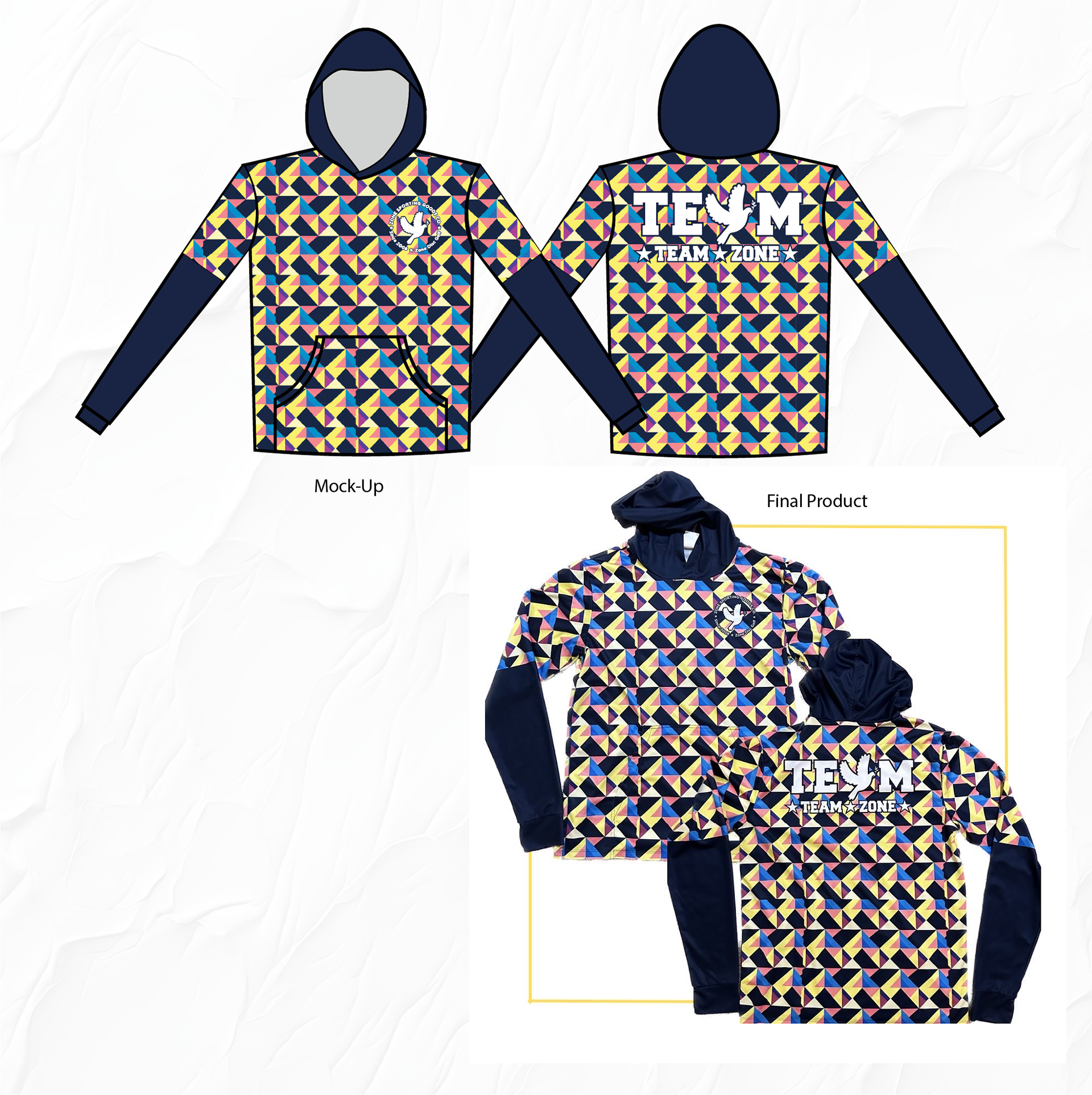 Zone Team Sun Hoodie Design
