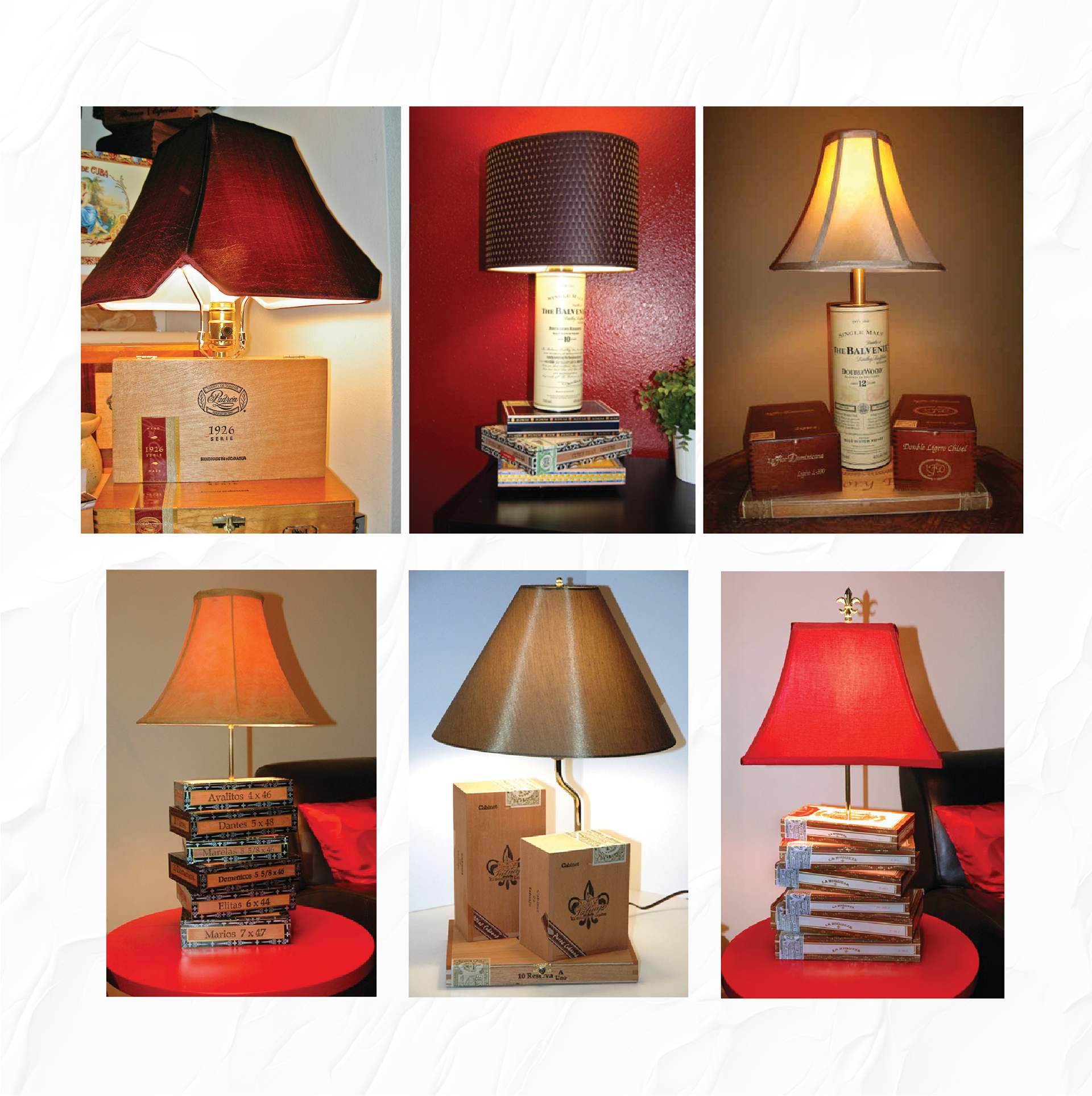Custom Cigar Box Lamps