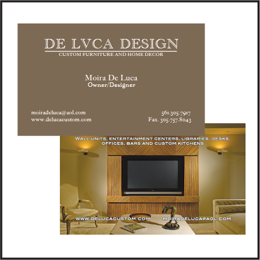 De Luca Design Business Cards