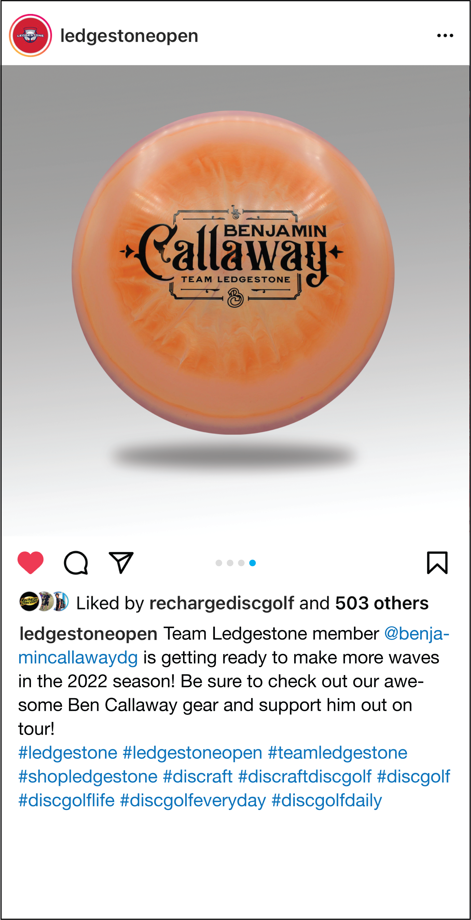 Ben Callaway Sample Post IG Ledgestone