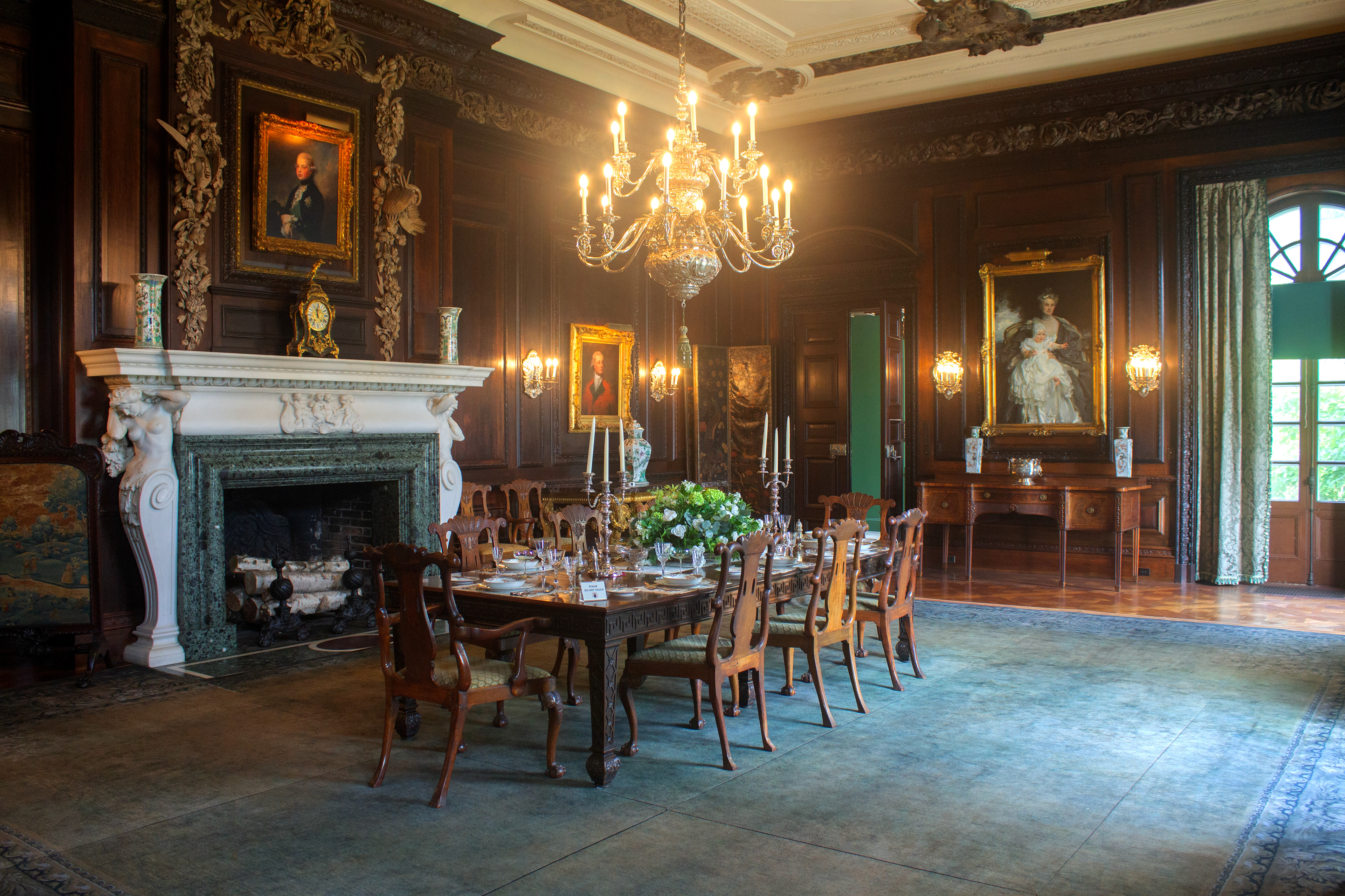 The Dining Room located on the 1st floor of the Westbury House. Old Westbury, NY.