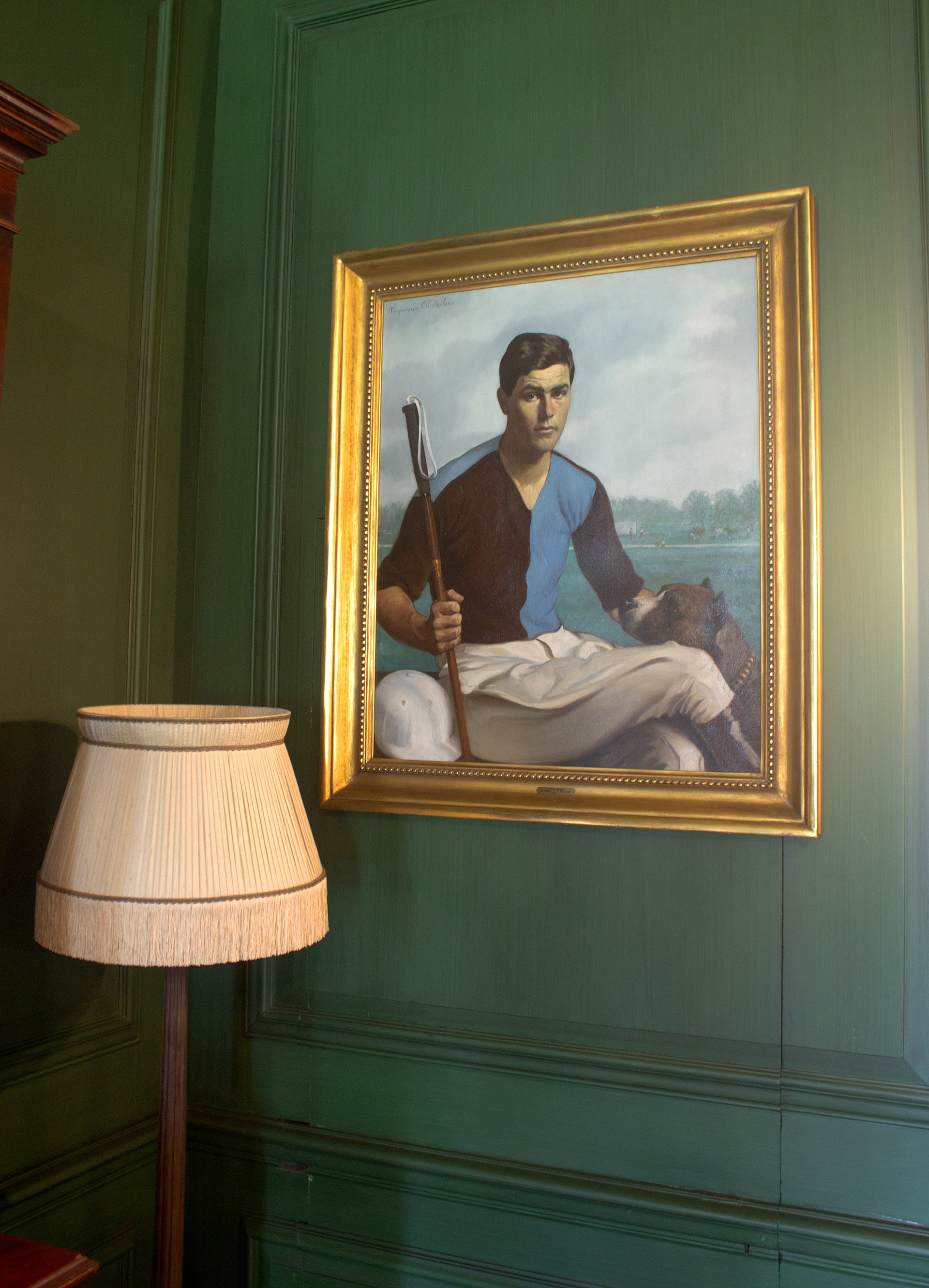 Portrait of Mr. Phipps inside Mr. Phipps Study Room located on the first floor. Old Westbury, NY.