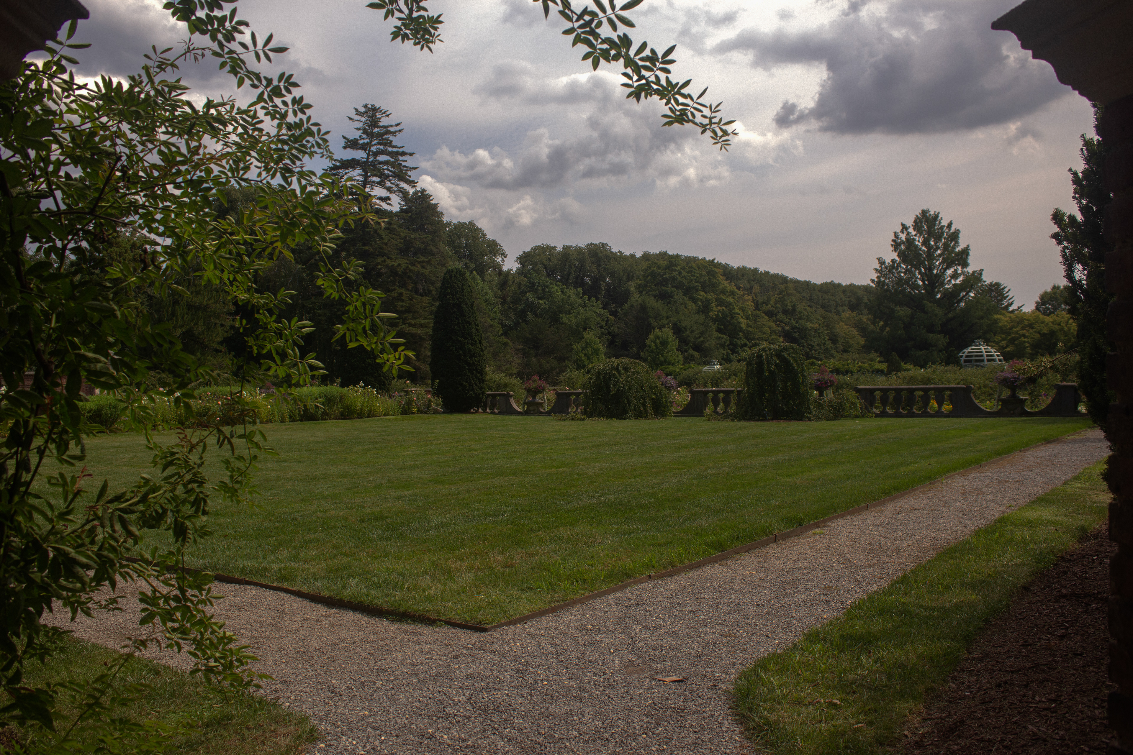 One of the corner section of the Walled Garden. Old Westbury, NY.