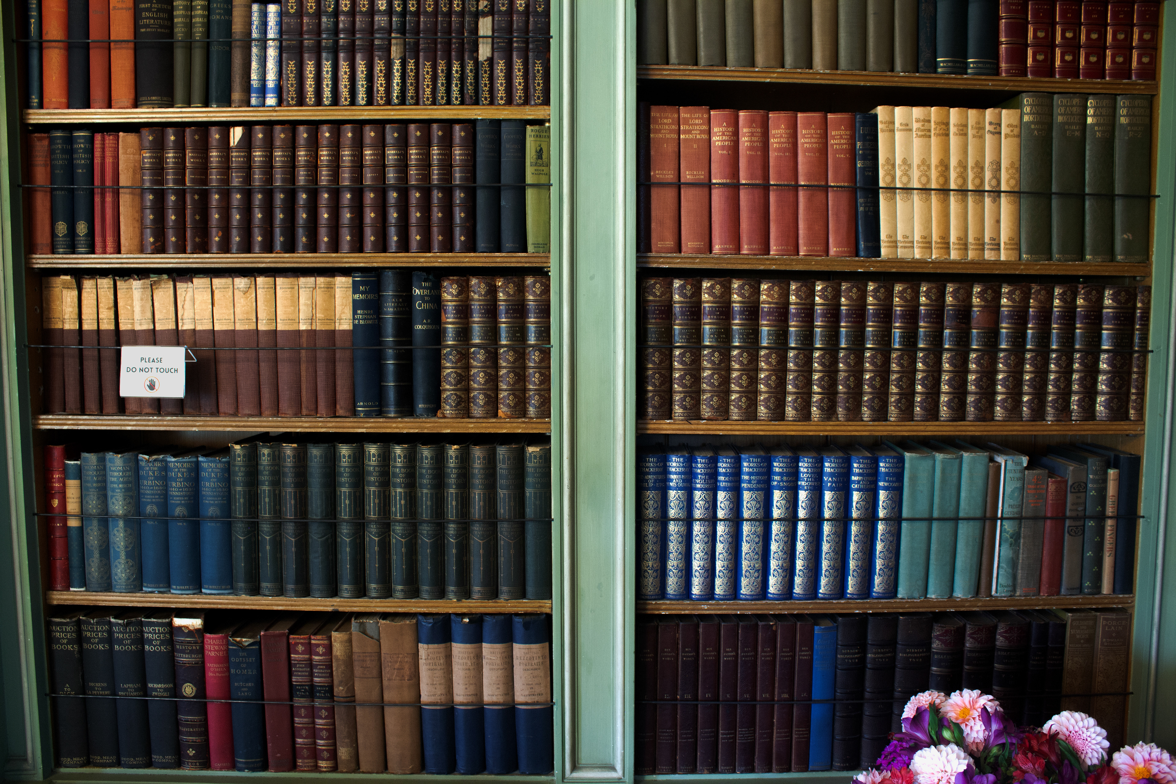 An additional section of Mrs. Phipps Study Room. Old Westbury, NY.