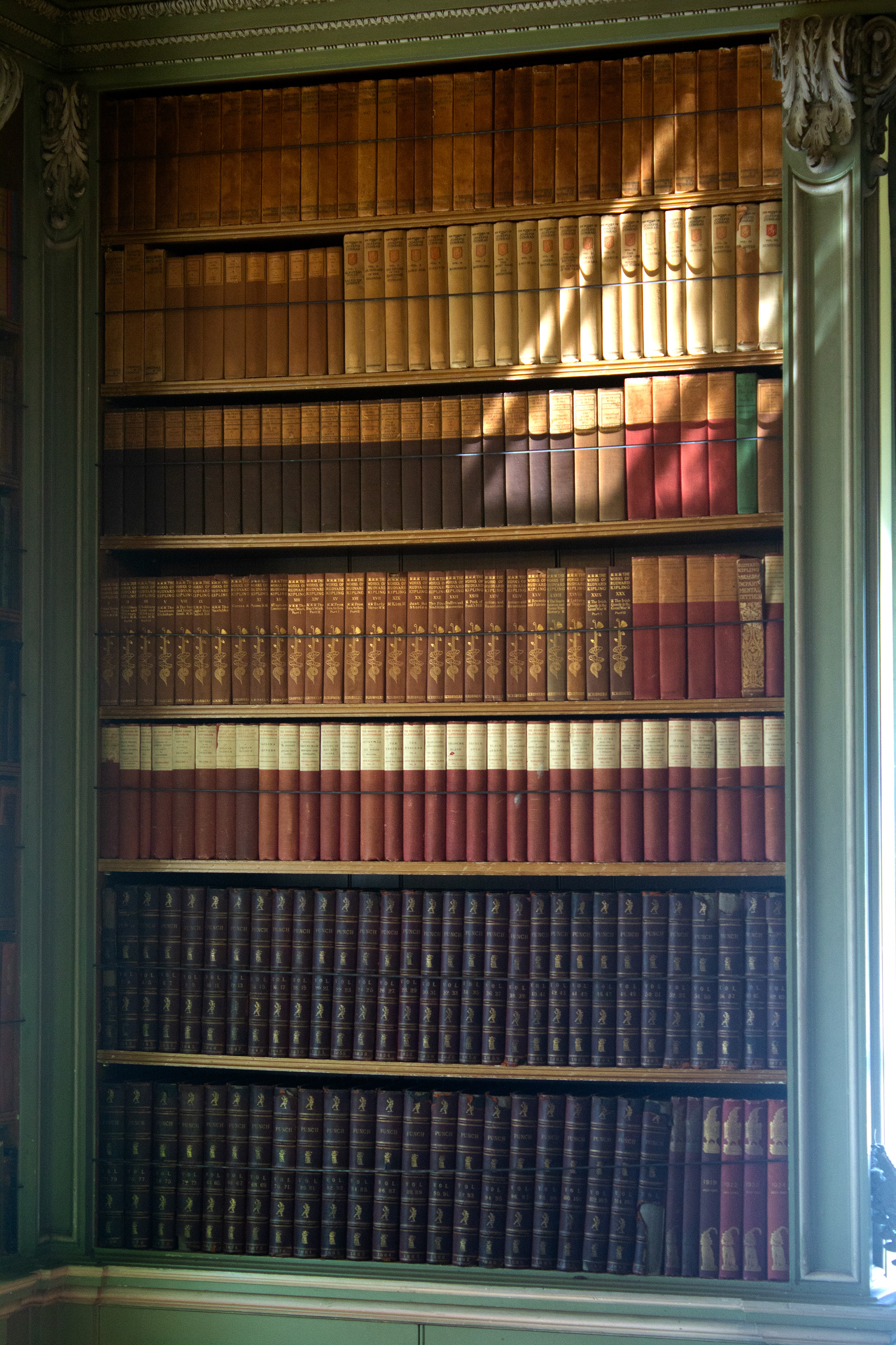 One section of Mrs. Phipps Study Room. Old Westbury, NY.