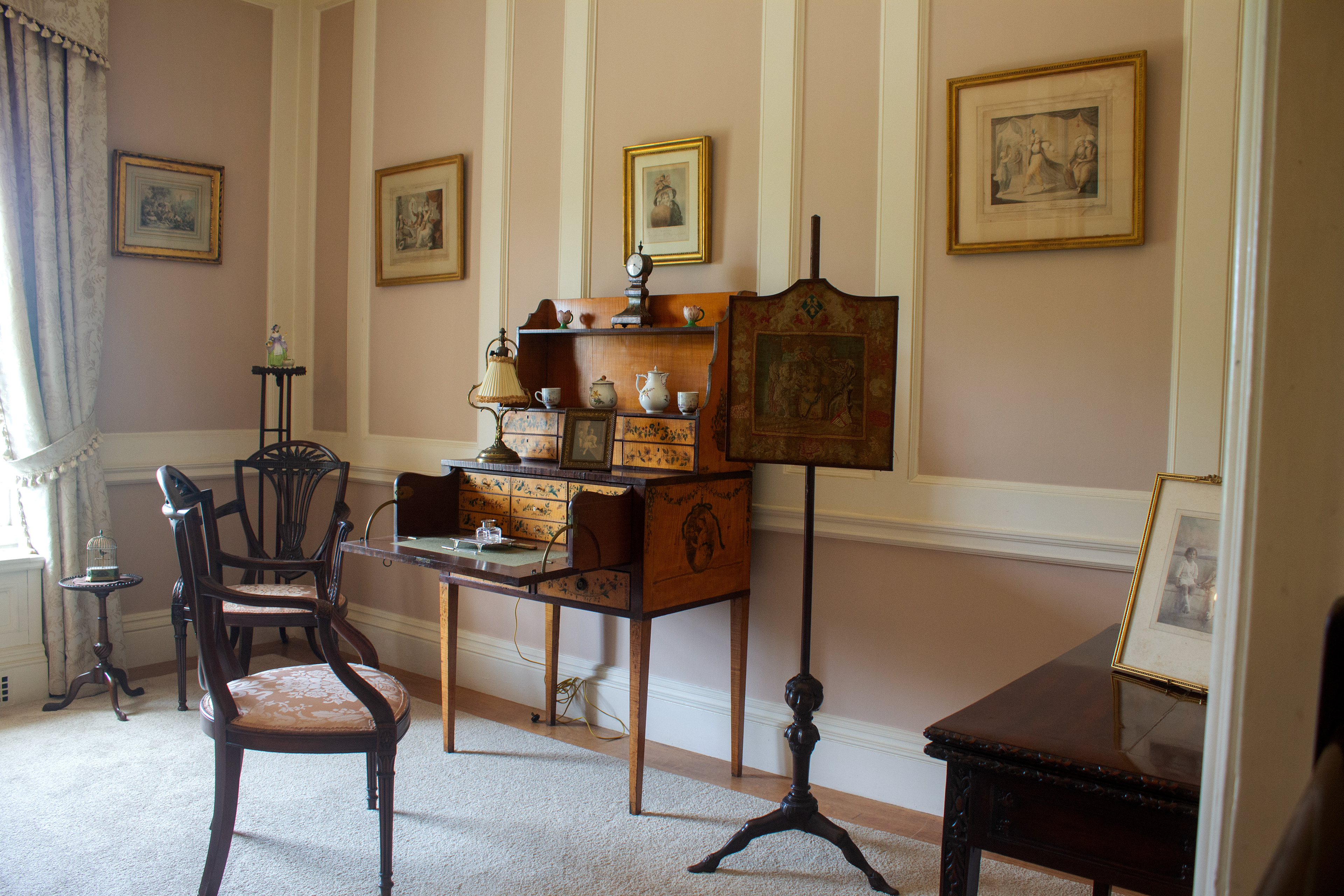 Boudori on the second floor. Old Westbury, NY.
