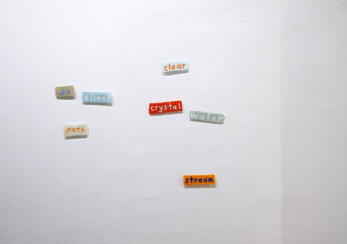 Kansei, 2022, wall installation, pâte-de-verre