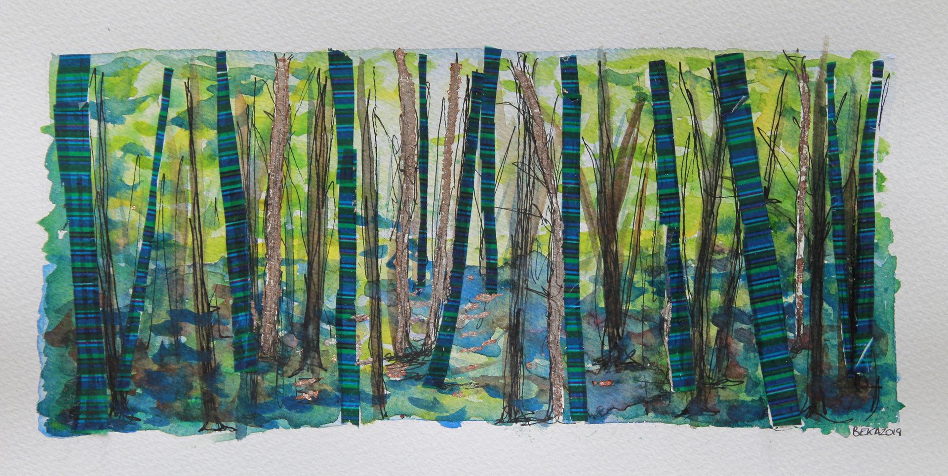 Capturing colour - Spring Blues Watercolour
