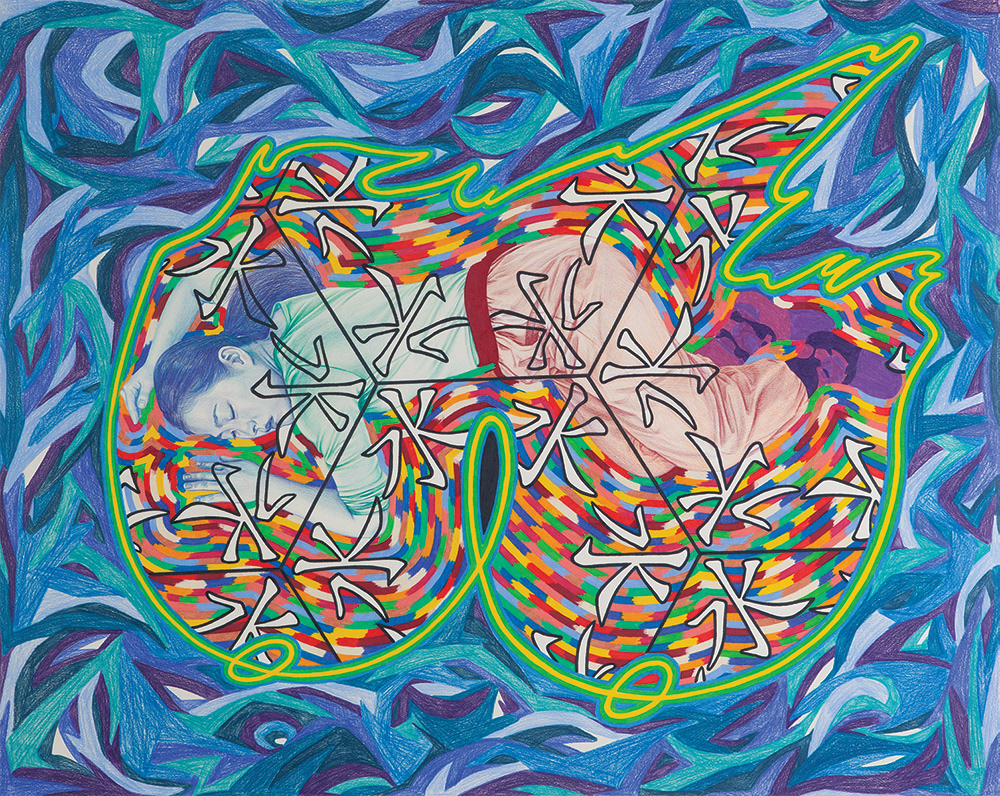 Yujin Lee, IMAGE 1 : THE SHIP ON THE SEA, 2021, color pencil on paper, 114x91.5cm