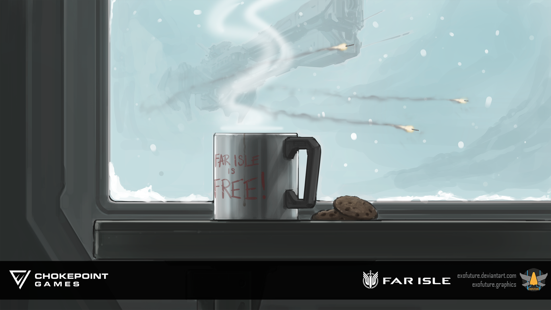 Christmas 2020 promotional image for Far Isle.