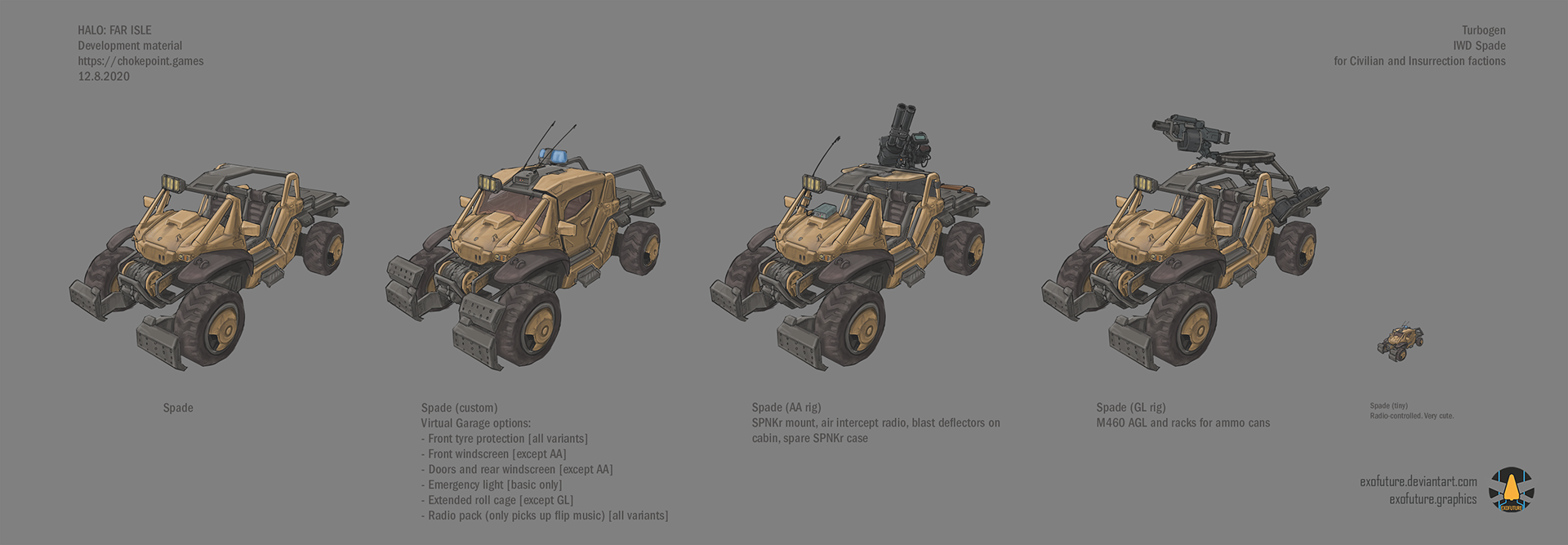 Spade variants.