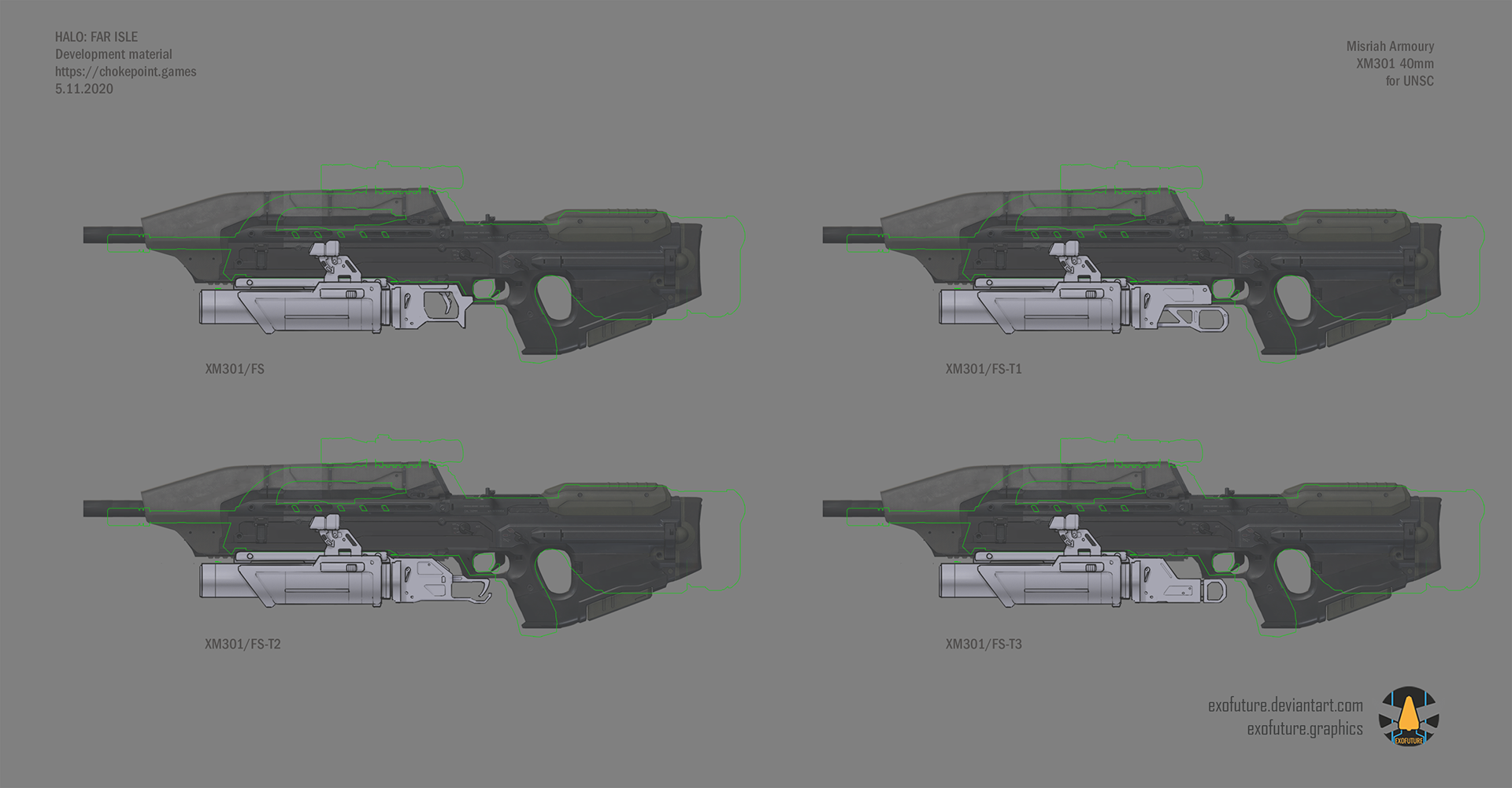 Further refinement of the BR55/MA5 underbarrel. The MA5 image is only a mockup.