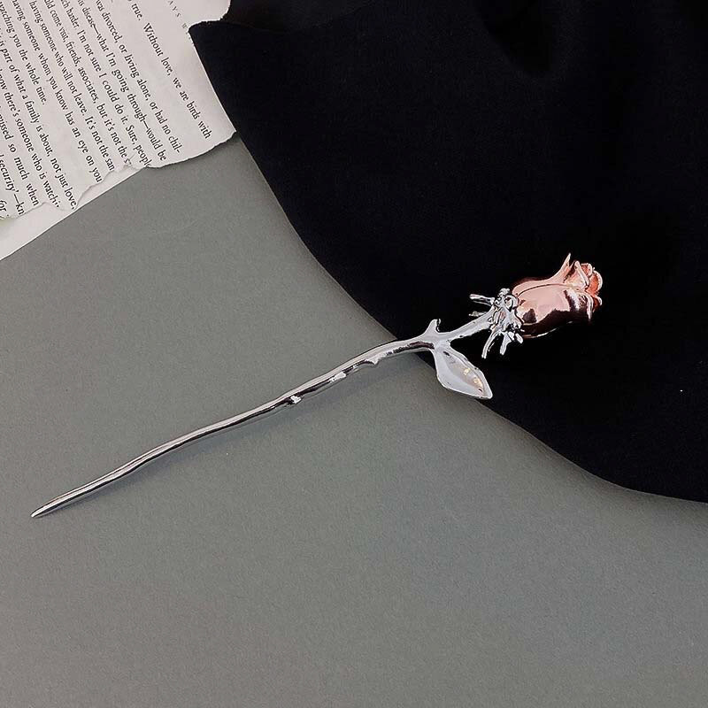 Metal Rose Hair Pin