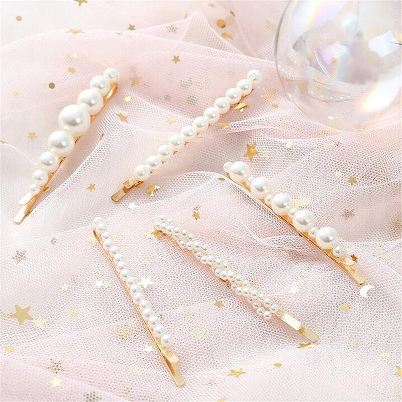 Handmade Faux Pearl Barrette