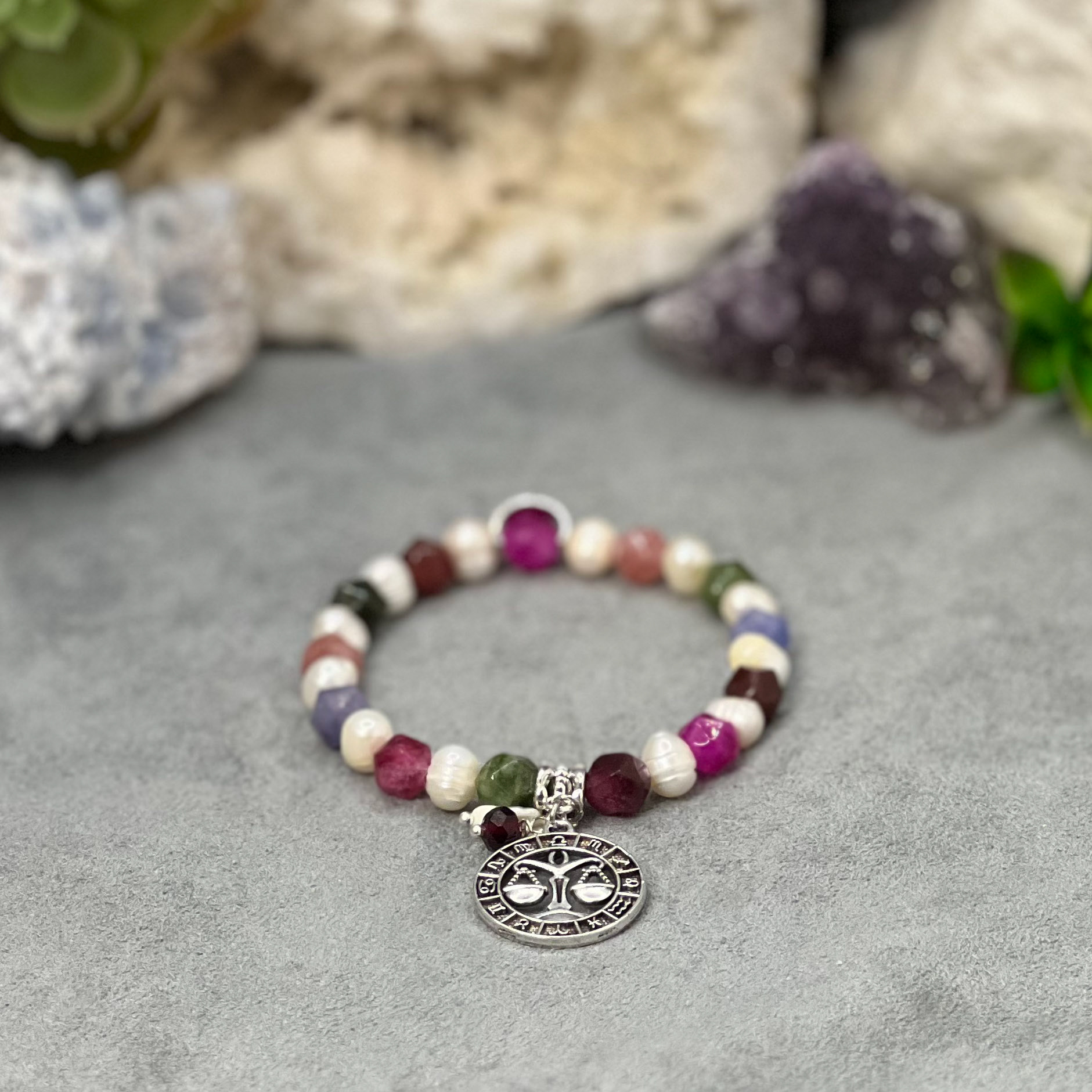 Libre - Tourmaline + Freshwater Pearls