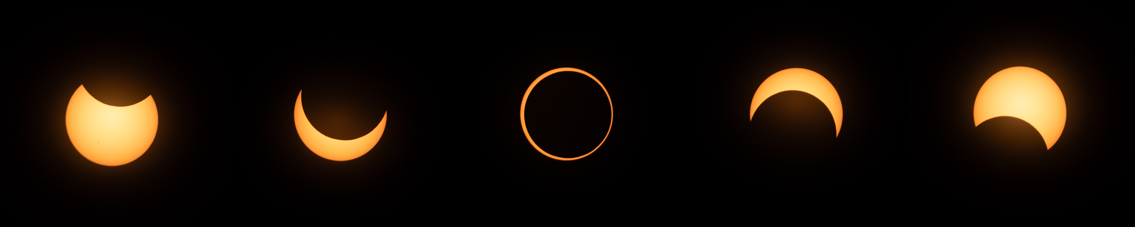Annular Solar Eclipse Phases (October 10, 2023)