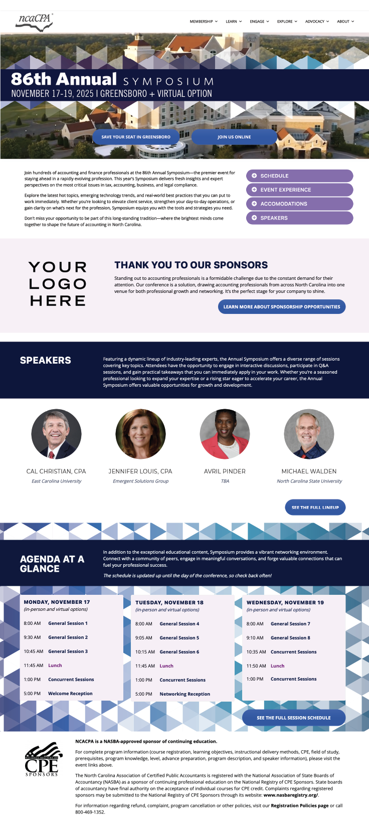 Conference Microsite