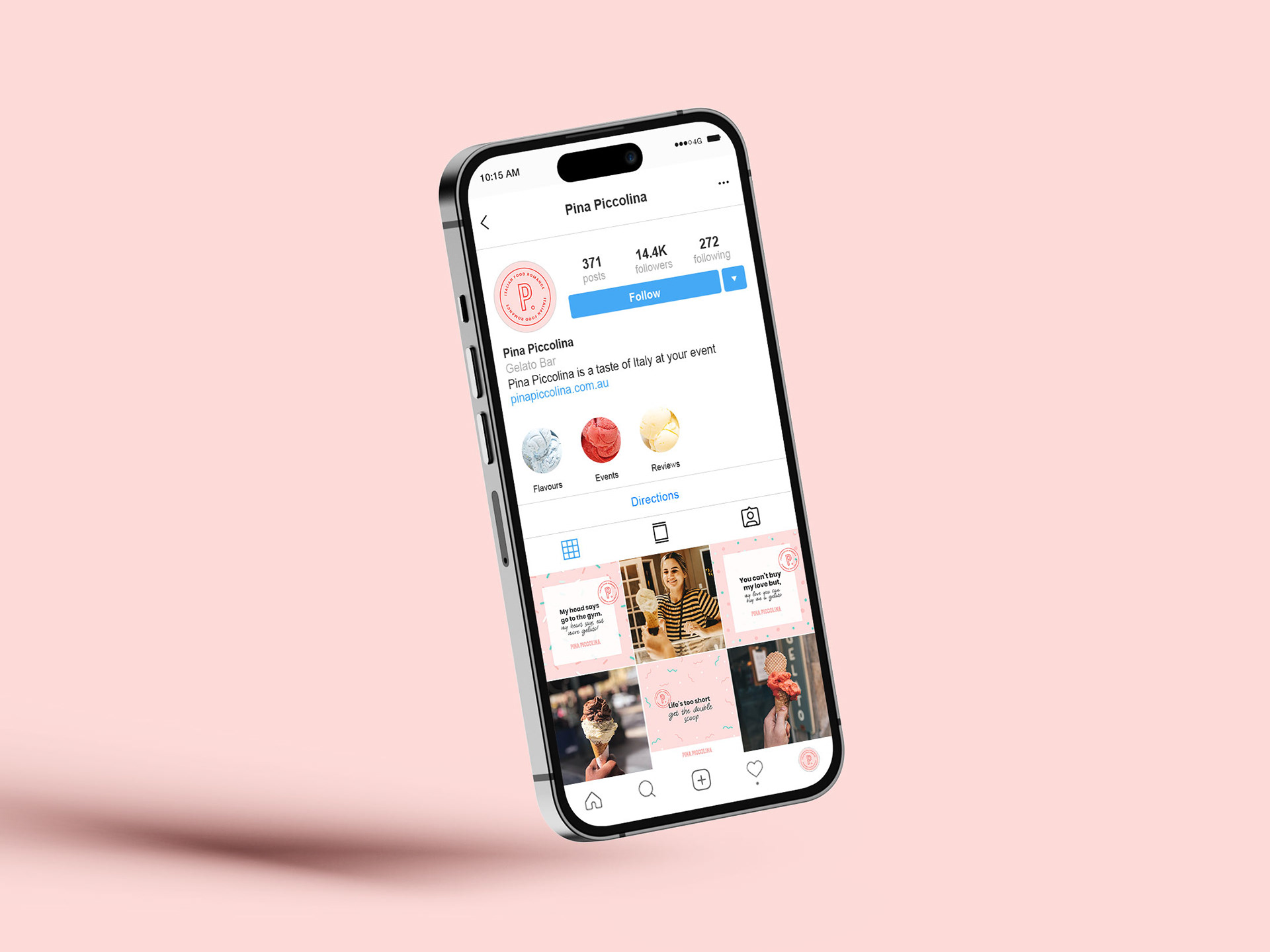 Pina Piccolina - Social Media Design
