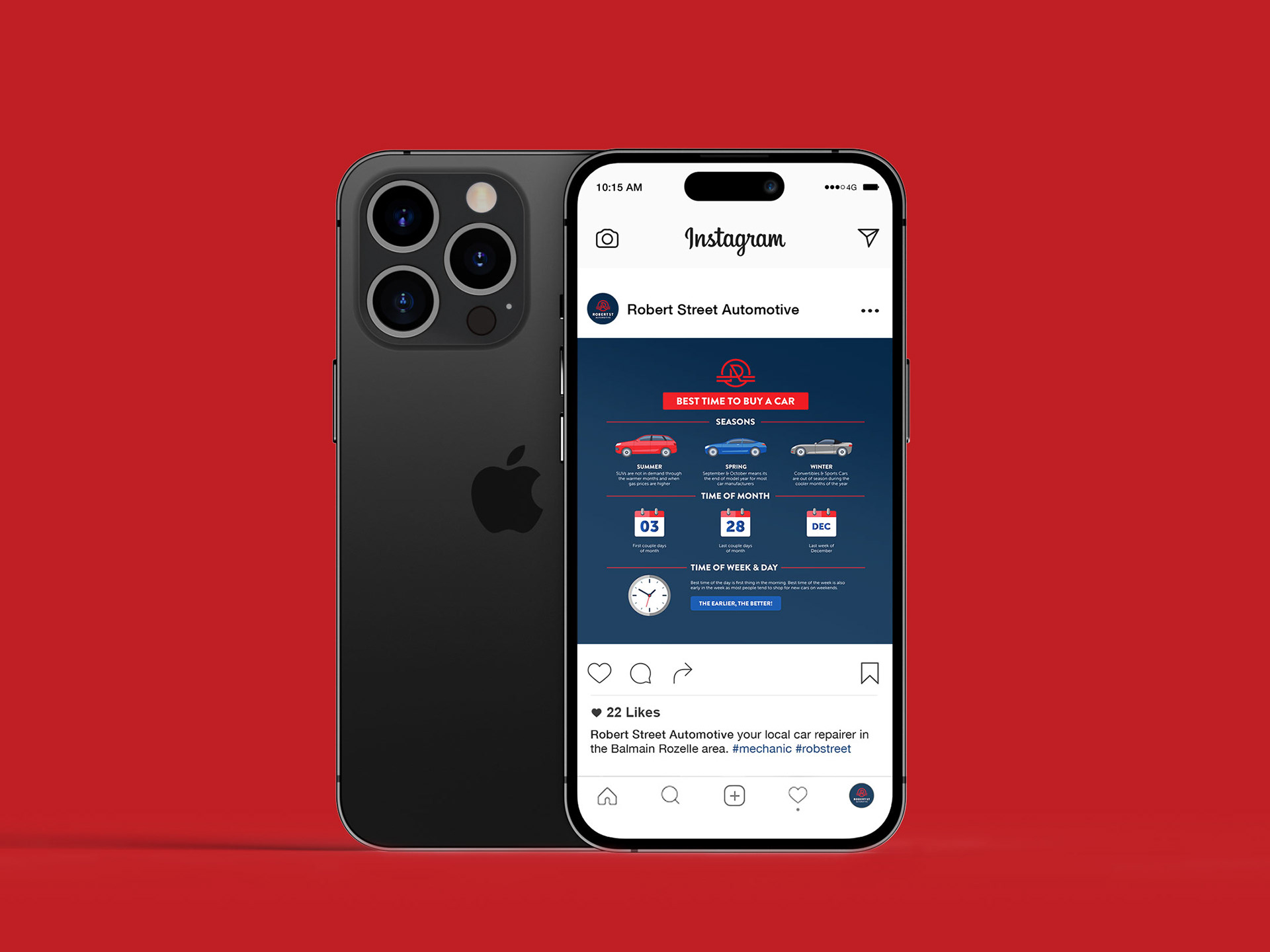 Robert Street Automotive - Social Media Design