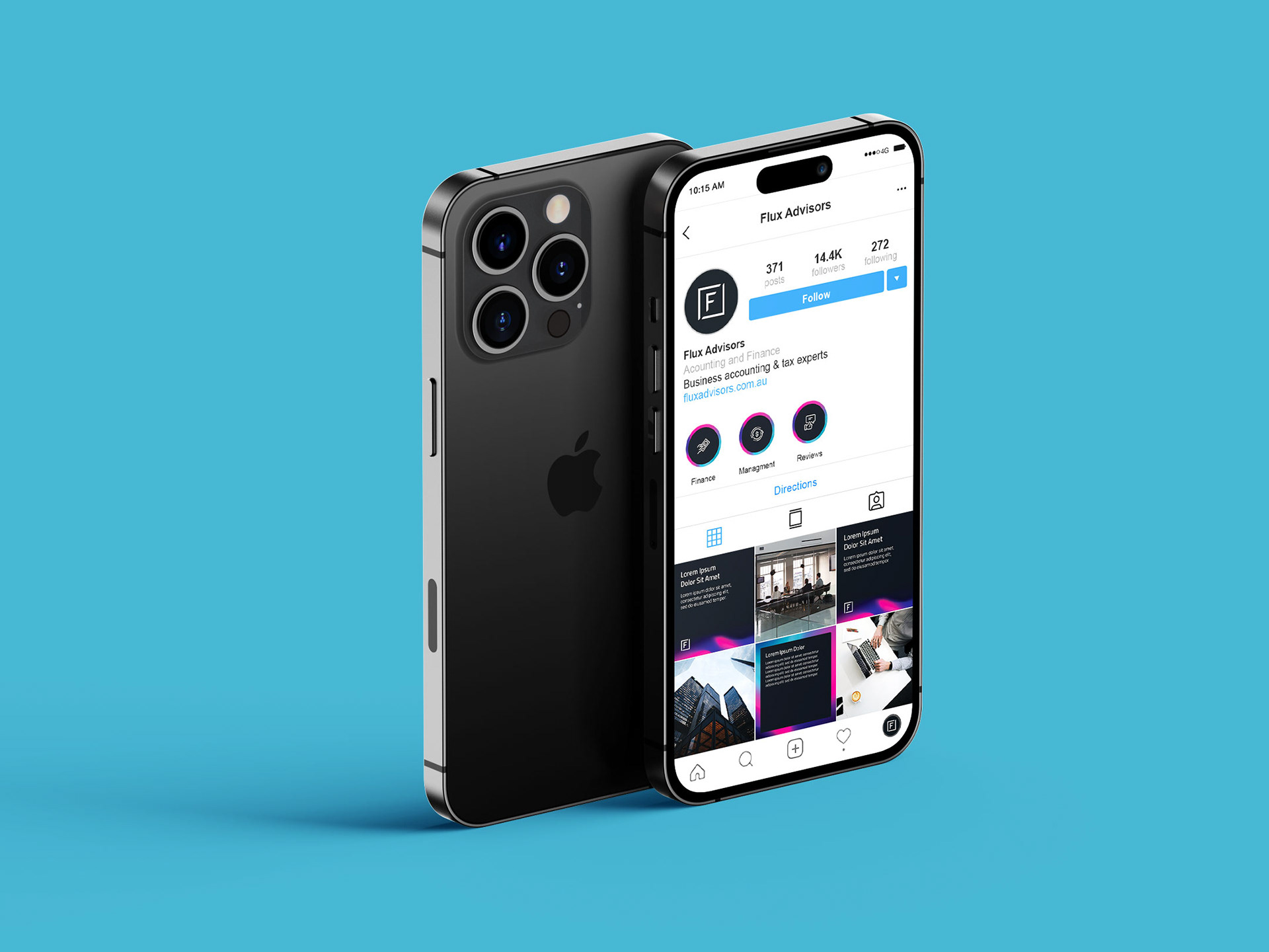 Flux Advisors - Social Media Design