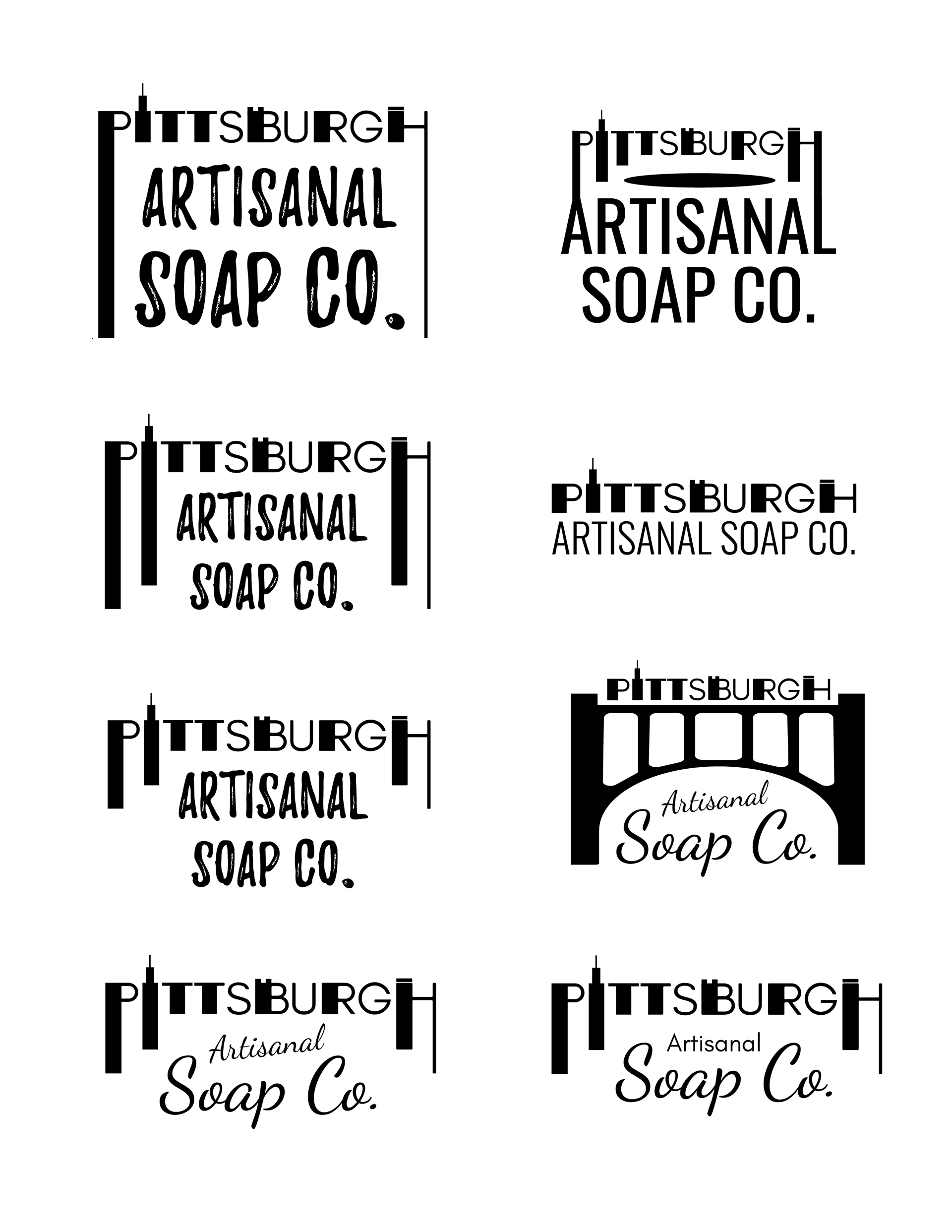 Logo Design Options for Handcrafted Soap Vender 2021